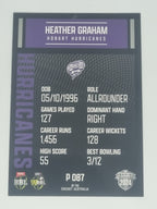2024-25 LUXE Cricket Traders - Parallel - #P087 - Heather Graham - Hurricanes