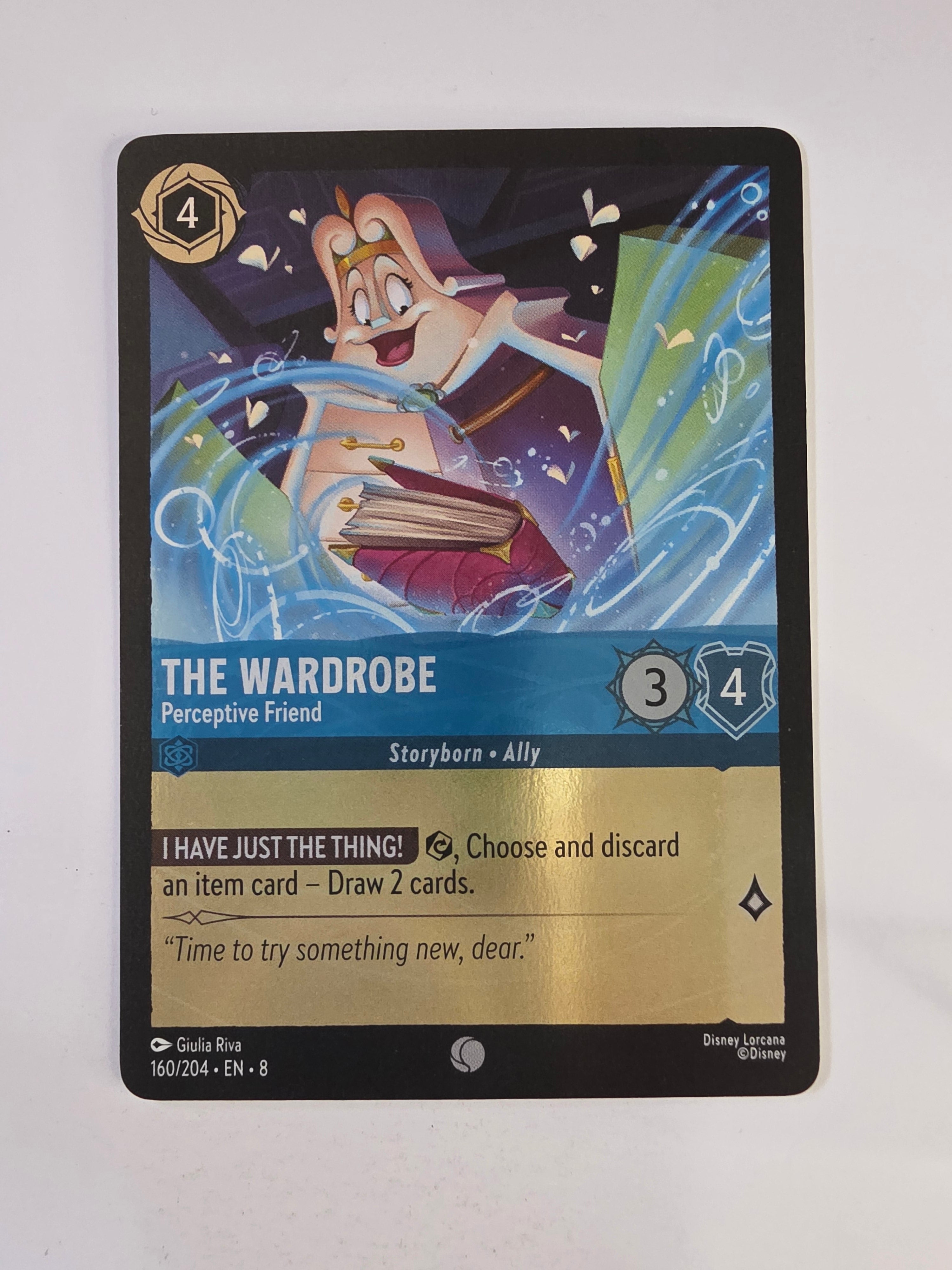Disney Lorcana Reign of Jafar | Coldfoil | The Wardrobe Perceptive Friend | #160 | Common