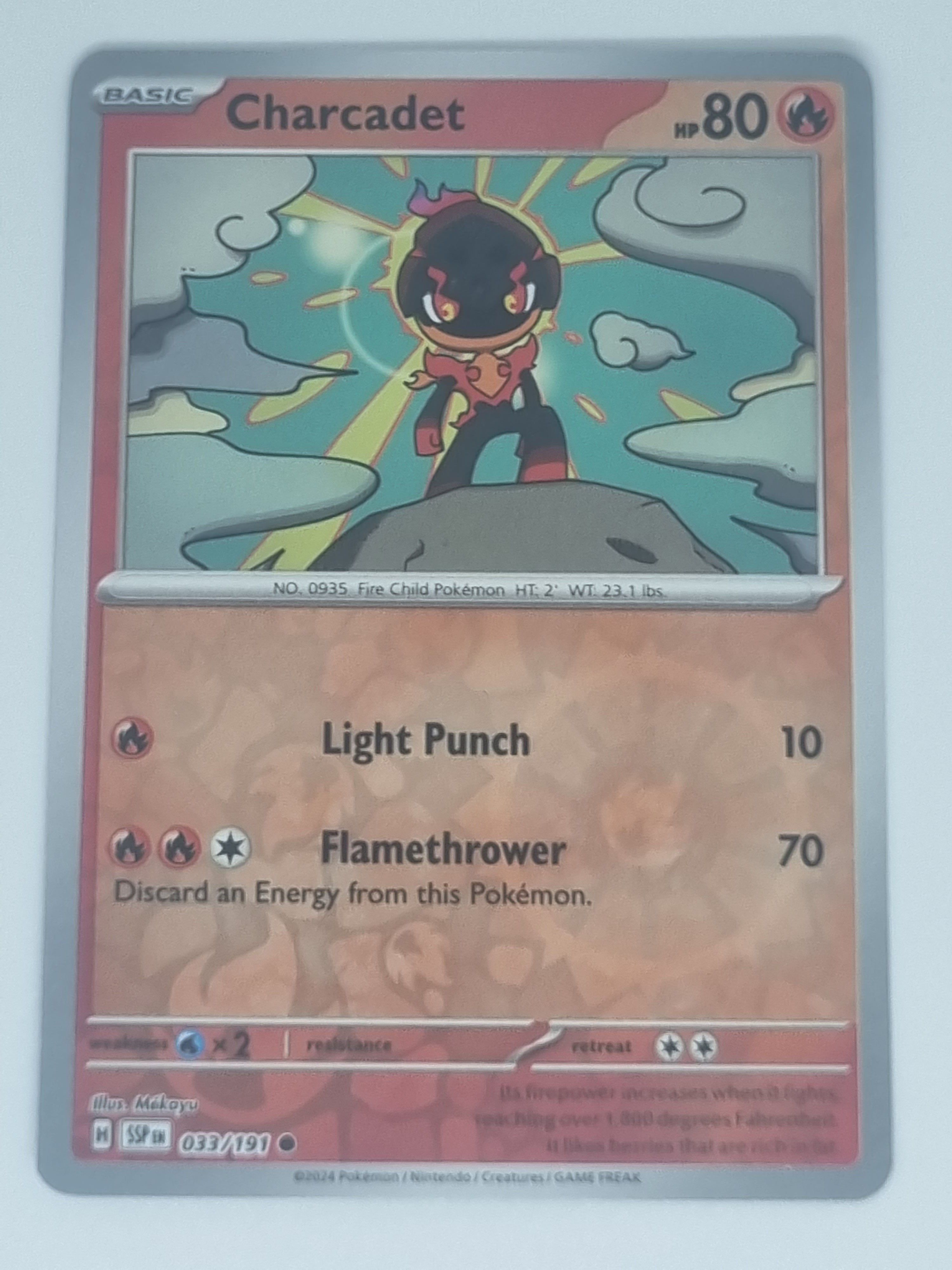 Pokemon TCG - Surging Sparks - #033/191 - Reverse Holo - Charcadet - Common