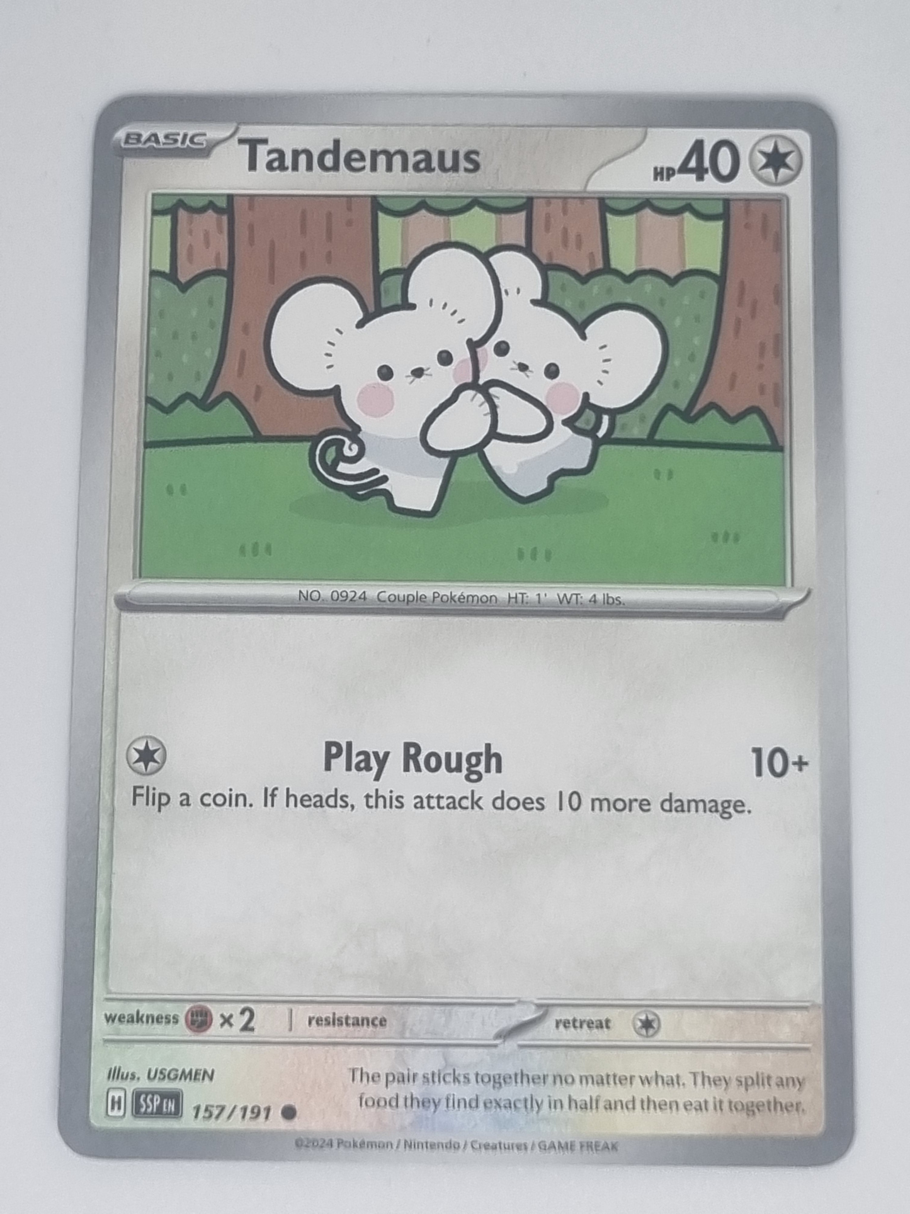 Pokemon TCG - Surging Sparks - #157/191 - Tandemaus - Common