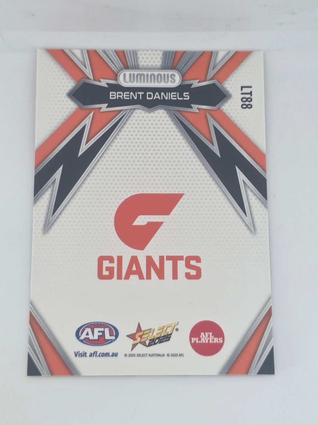 AFL Footy Stars 2025 | Luminous Thunderbolt | #LT88 | B. Daniels | GWS Giants