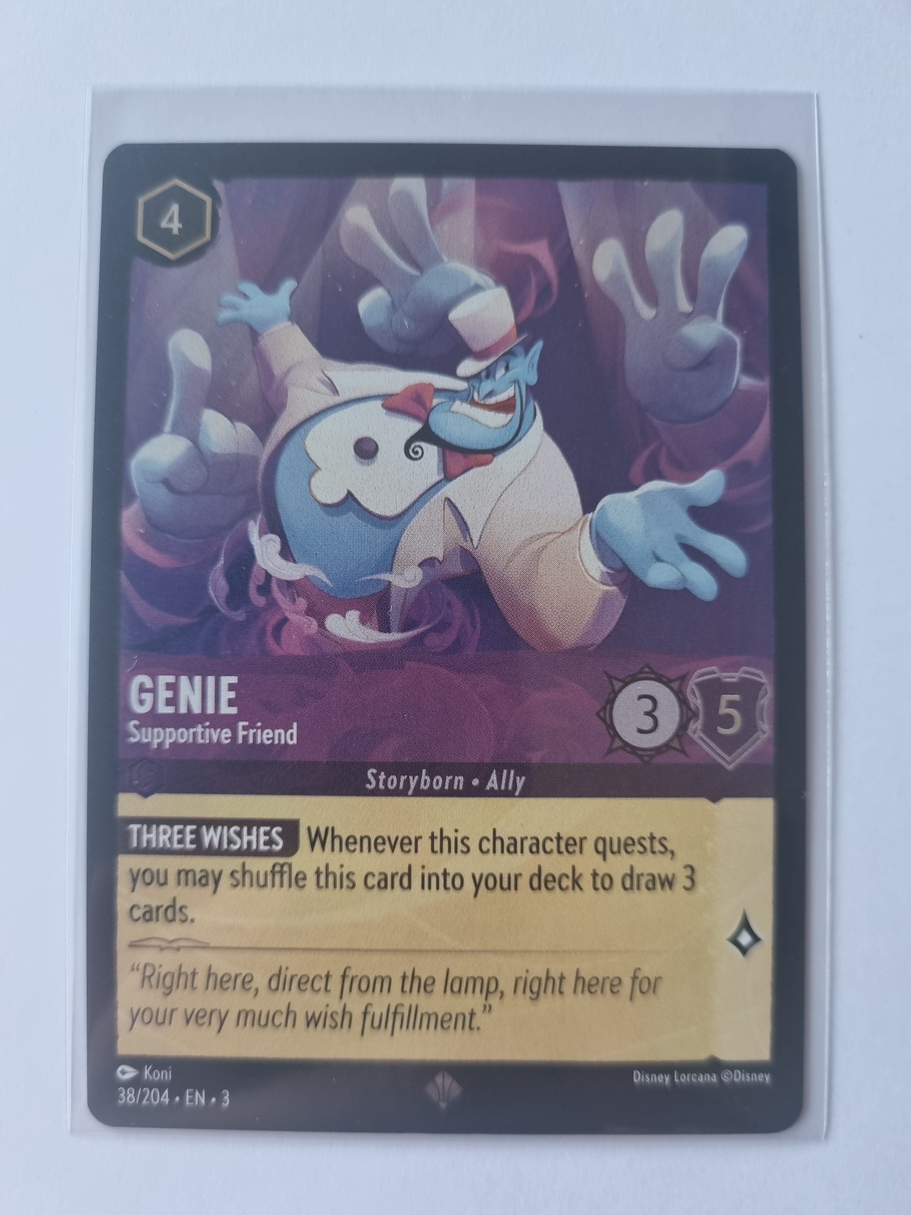 Into the Inklands Coldfoil Genie - Supportive Friend - 038/204 Super Rare