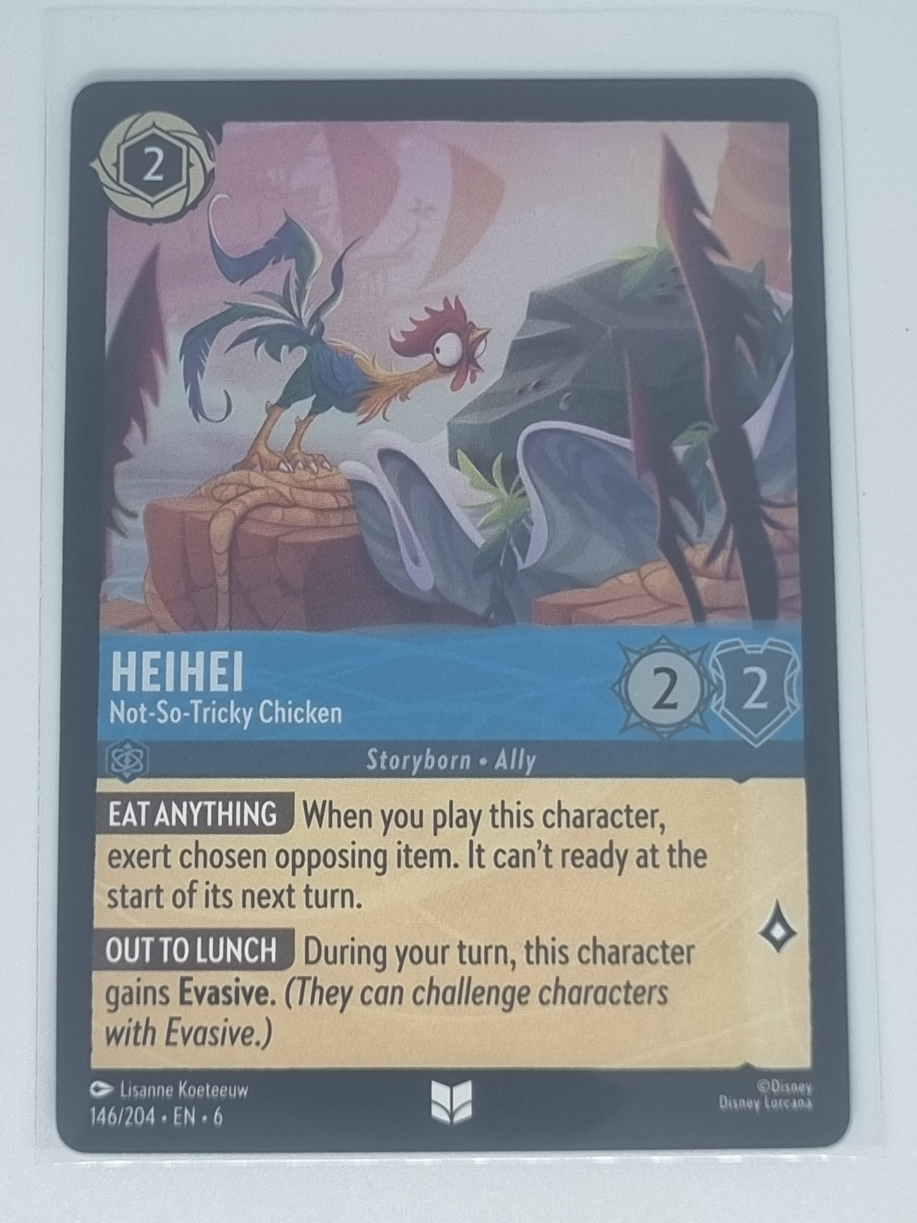 Lorcana Azurite Sea - COLDFOIL - HeiHei - Not-so-Tricky Chicken 146/204 Uncommon