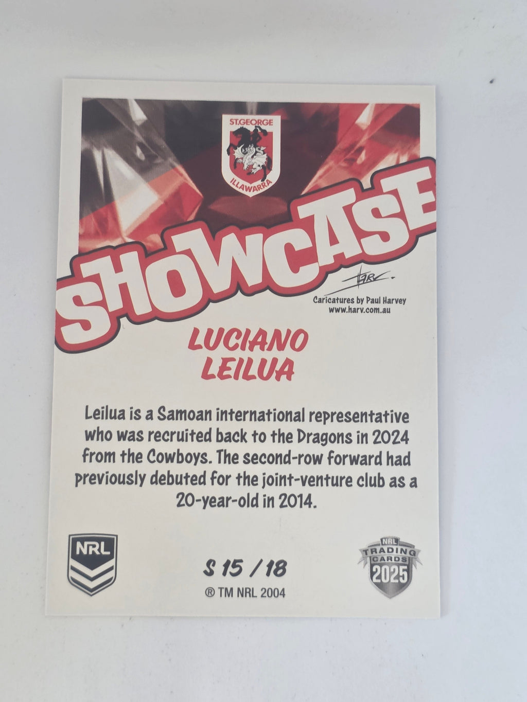NRL 2025 Traders | Showcase | #S15 | Luciano Leilua | Dragons