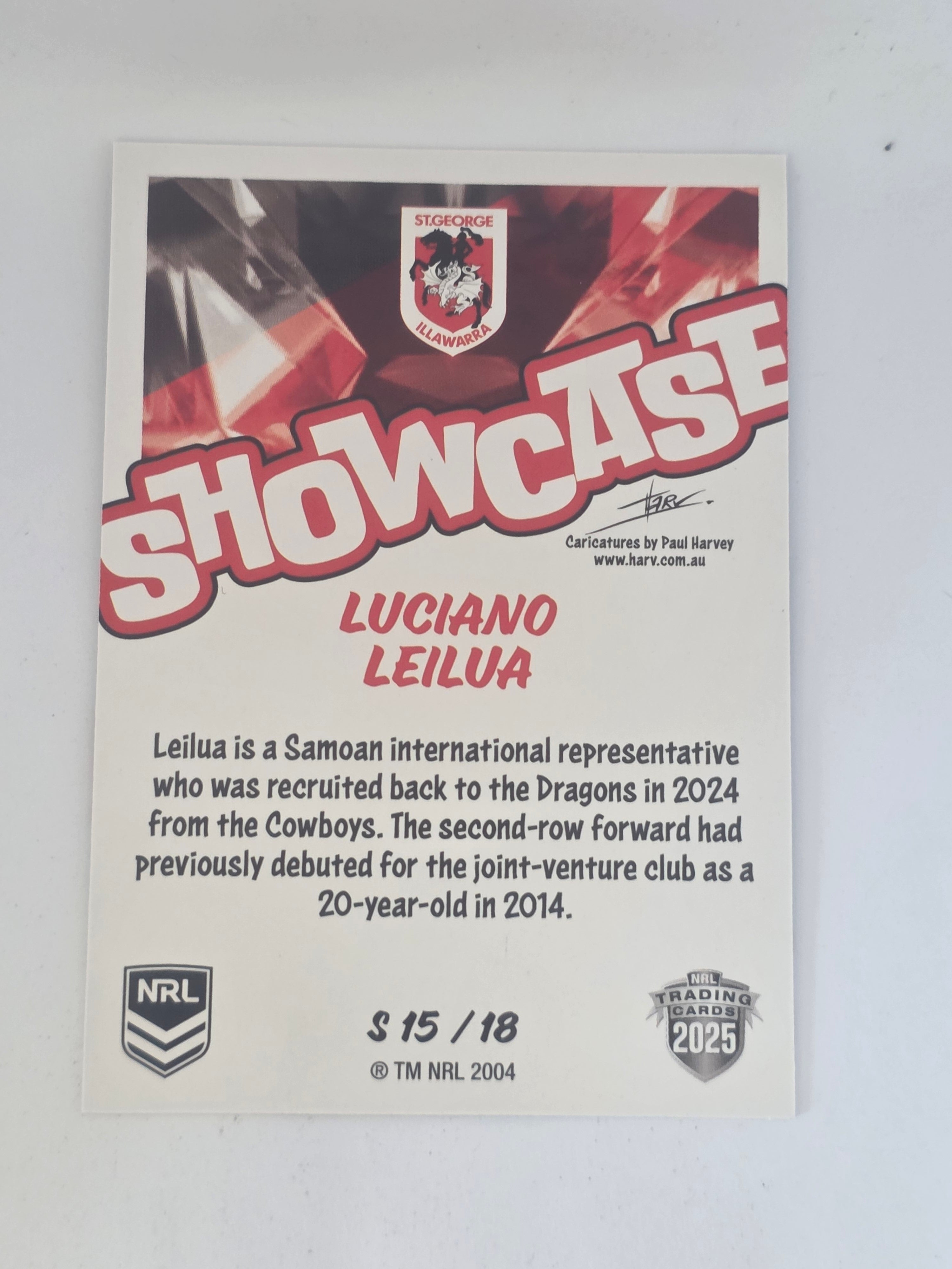 NRL 2025 Traders | Showcase | #S15 | Luciano Leilua | Dragons