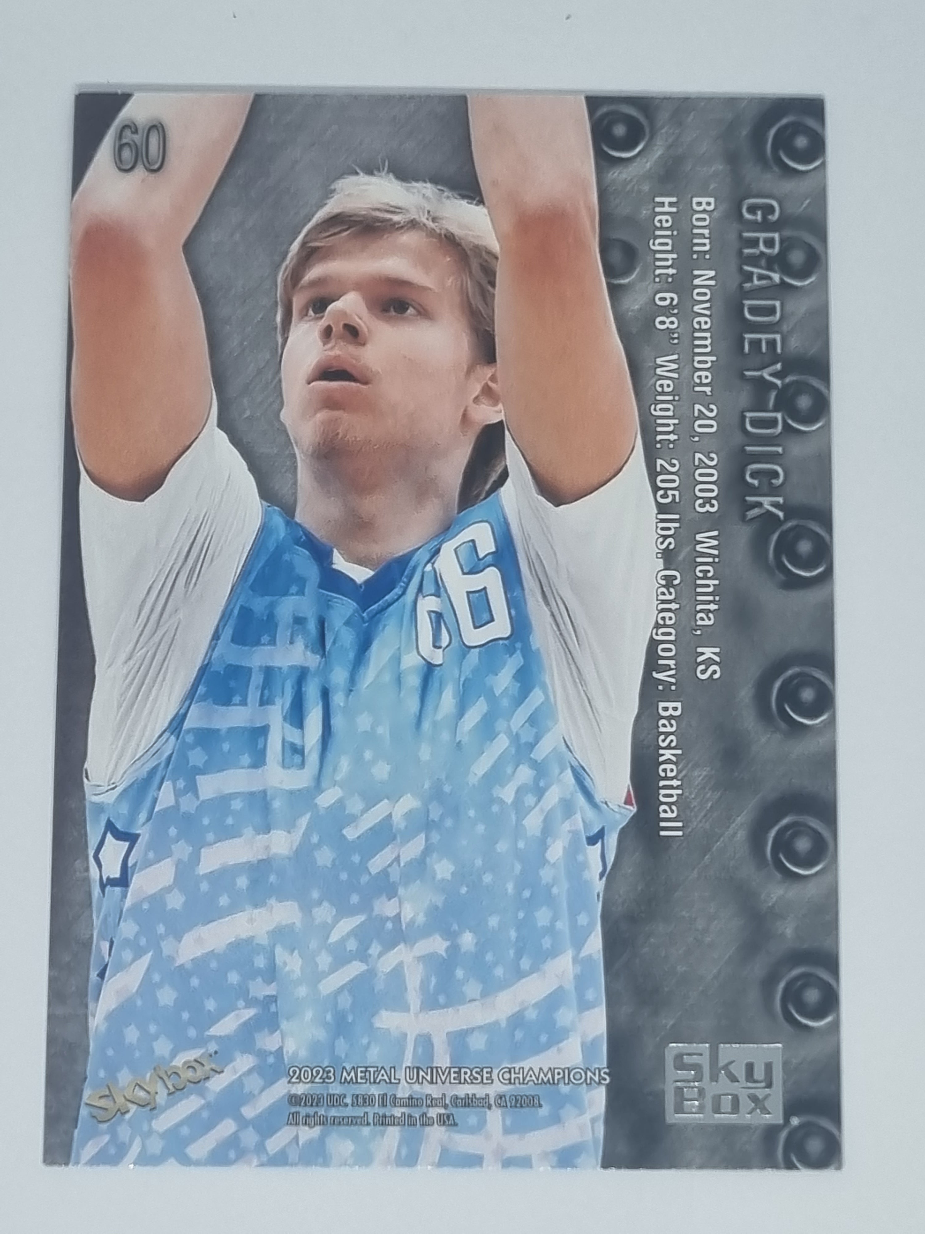 2023 Skybox Metal Universe Champions - 98-99 Retro - #60 - Gradey Dick