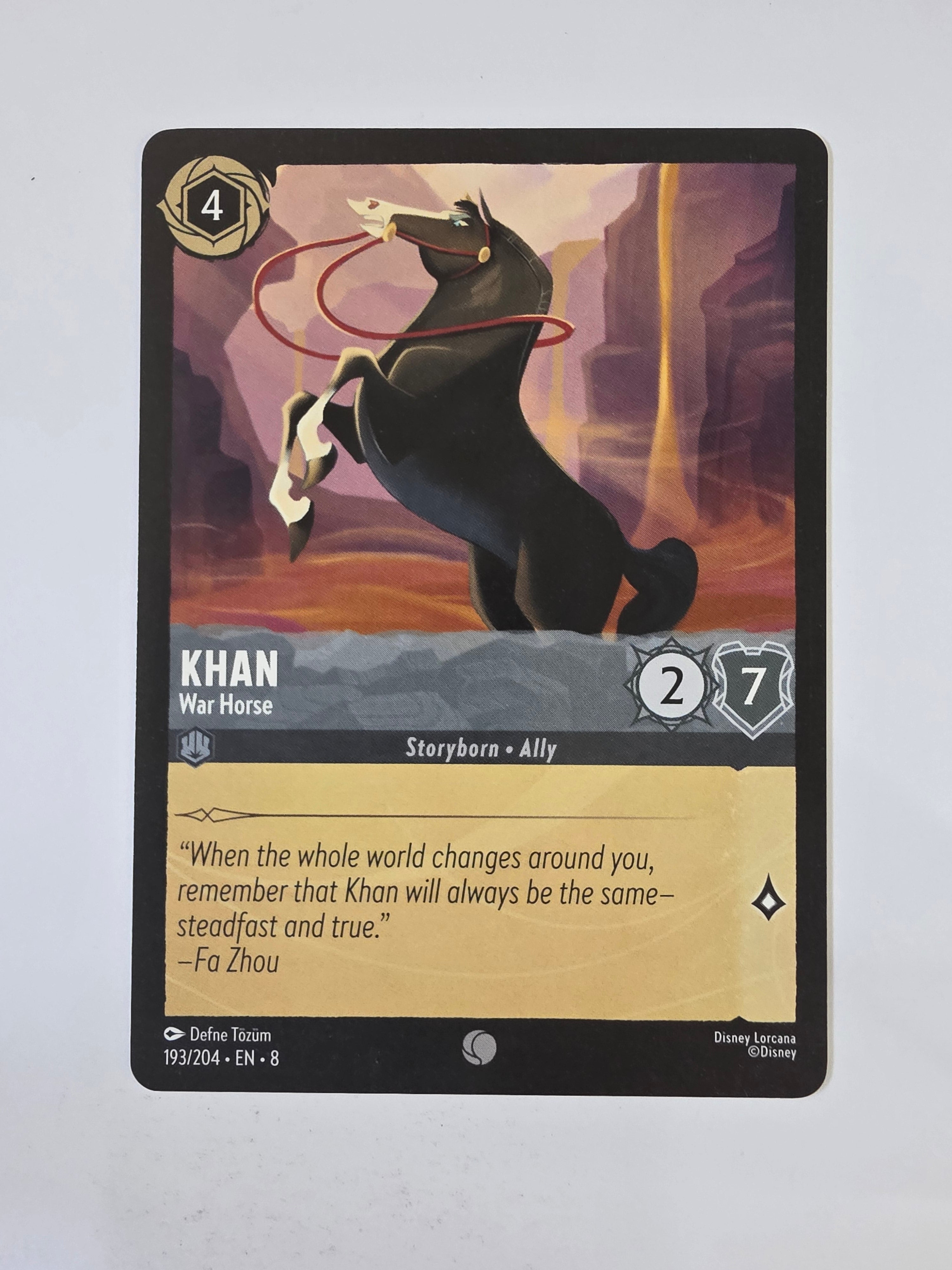 Disney Lorcana Reign of Jafar | Khan War Horse | #193 | Common