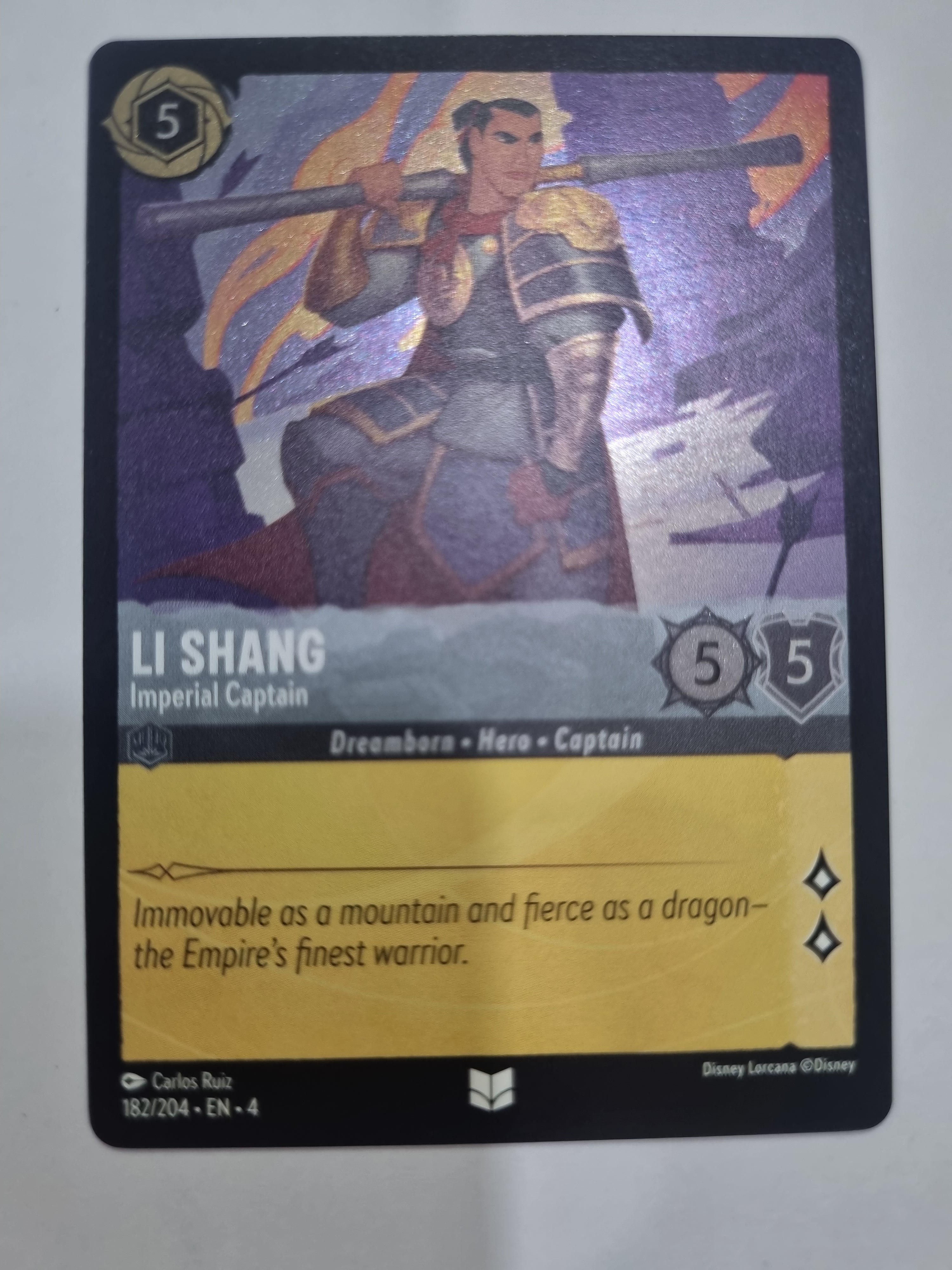 Ursula's Return - Coldfoil - Li Shang - Imperial Captain - 182/204 - Uncommon