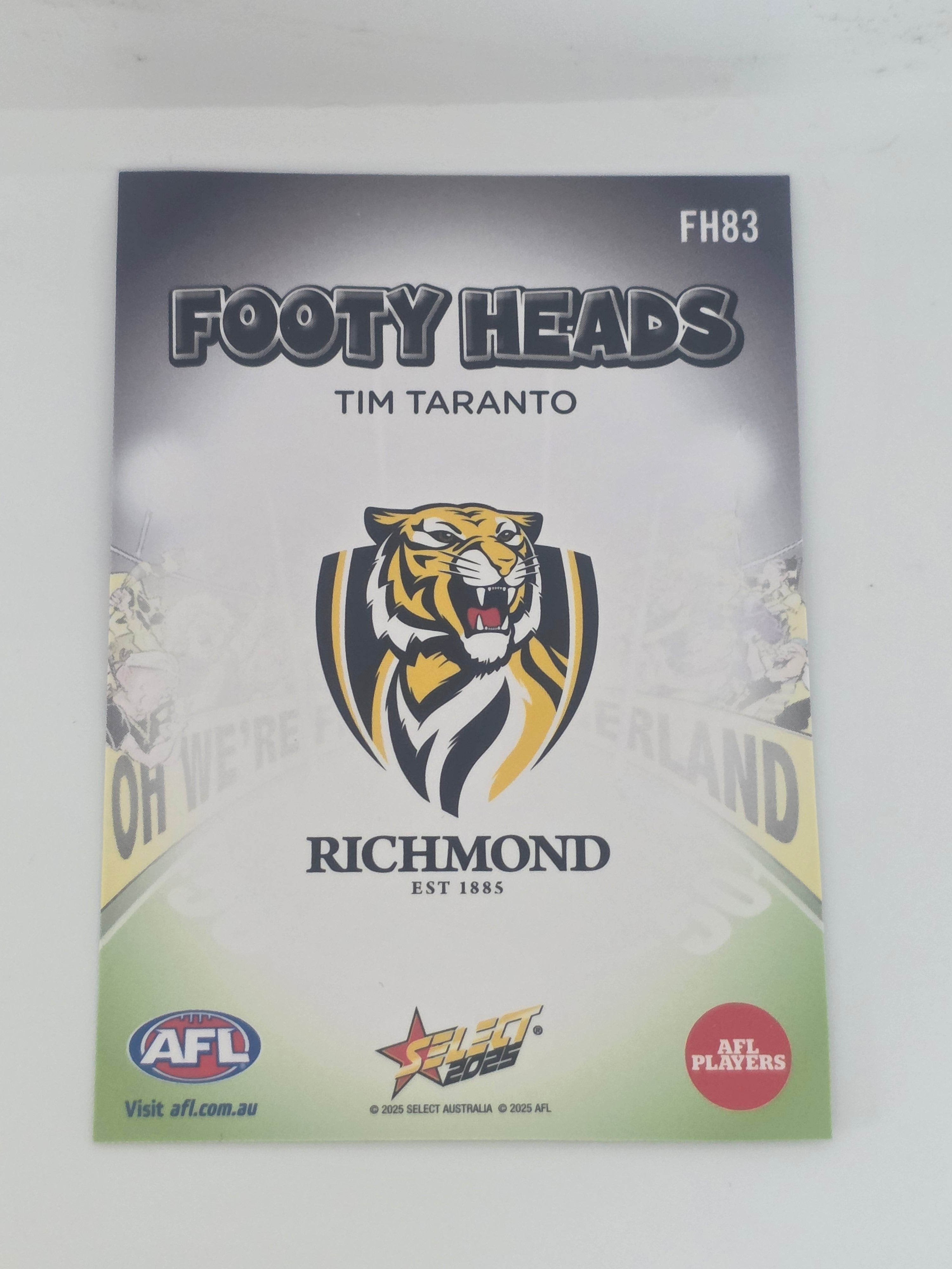 AFL Footy Stars 2025 | Footy Heads | #FH83 | T. Taranto | Richmond