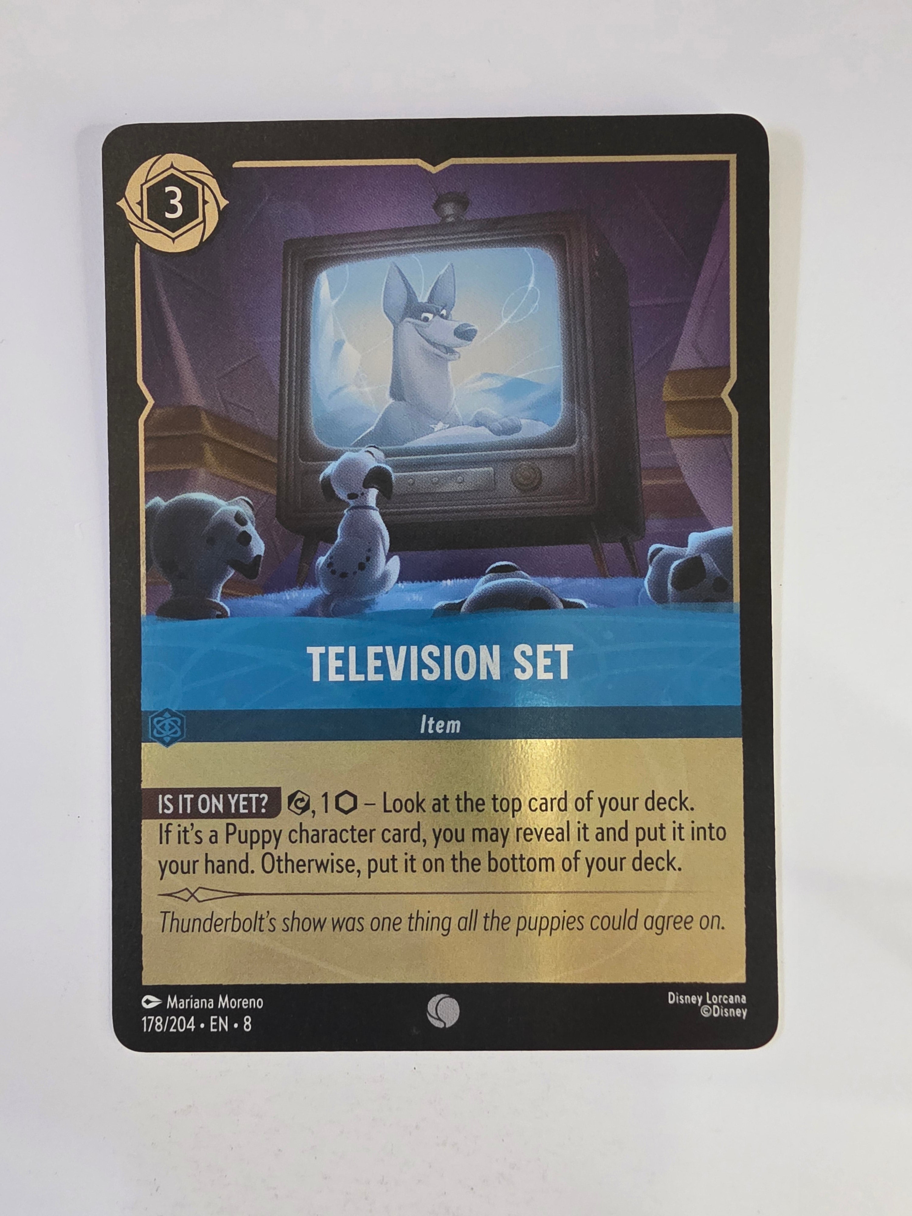 Disney Lorcana Reign of Jafar | Coldfoil | Television Set | #178 | Common