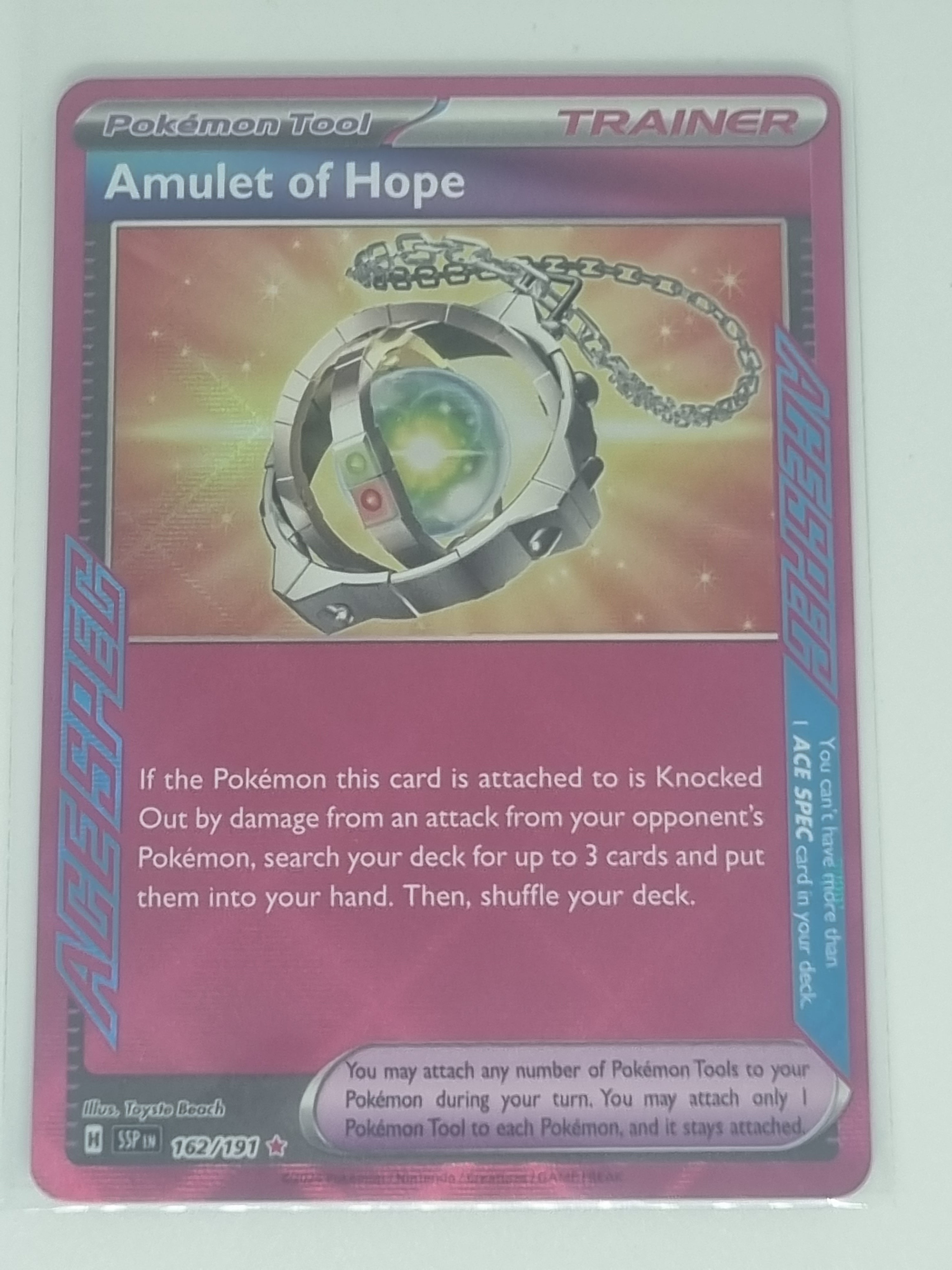 Pokemon TCG - Surging Sparks - #162/191 - Amulet of Hope - ACE SPEC