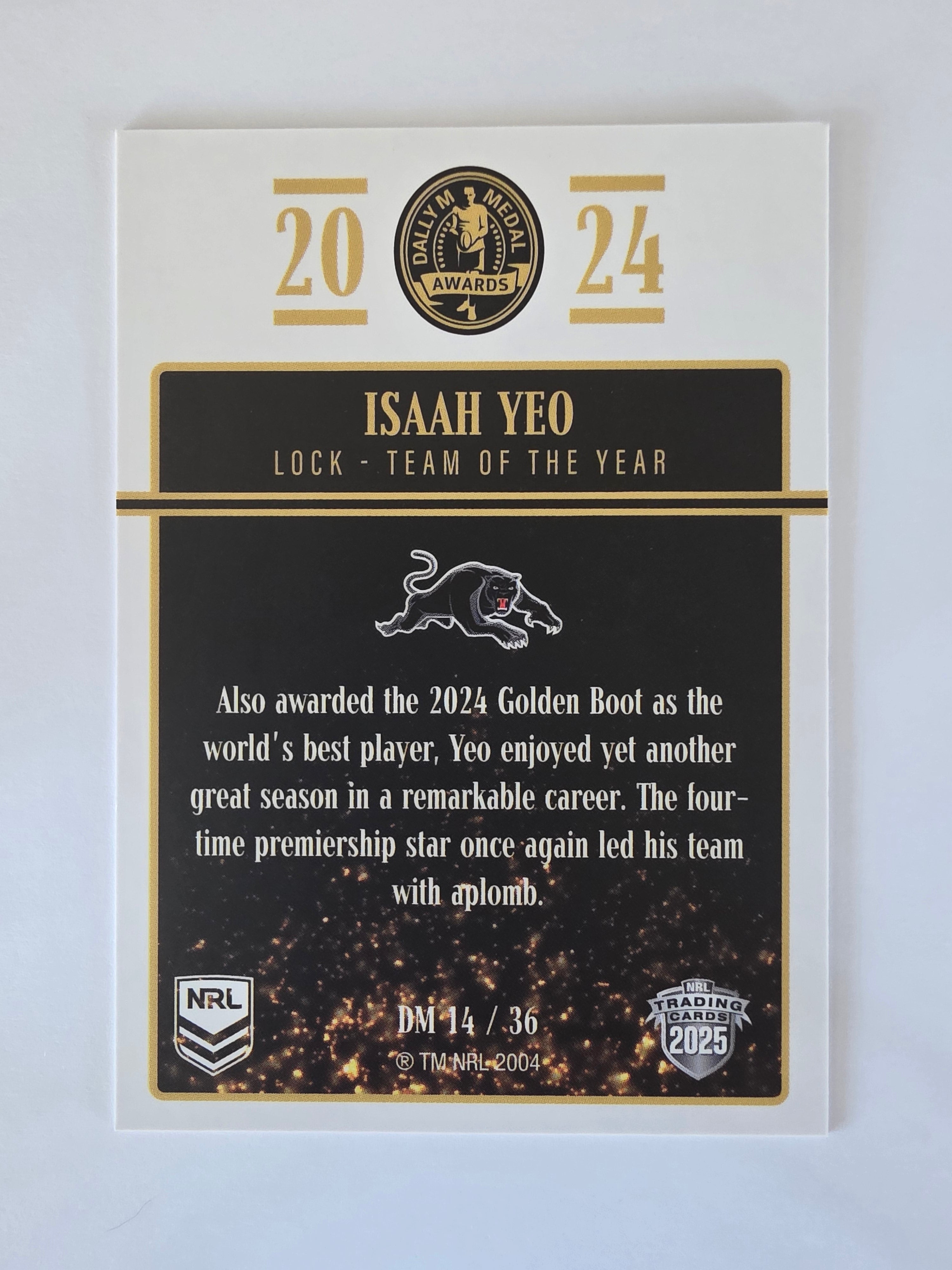 NRL 2025 Elite | 2024 Dally M Awards | #DM14 | Isaah Yeo | Panthers