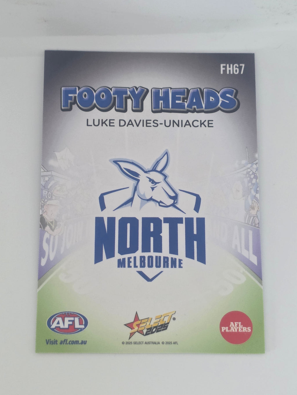 AFL Footy Stars 2025 | Footy Heads | #FH67 | L. Davies-Uniacke | North Melbourne