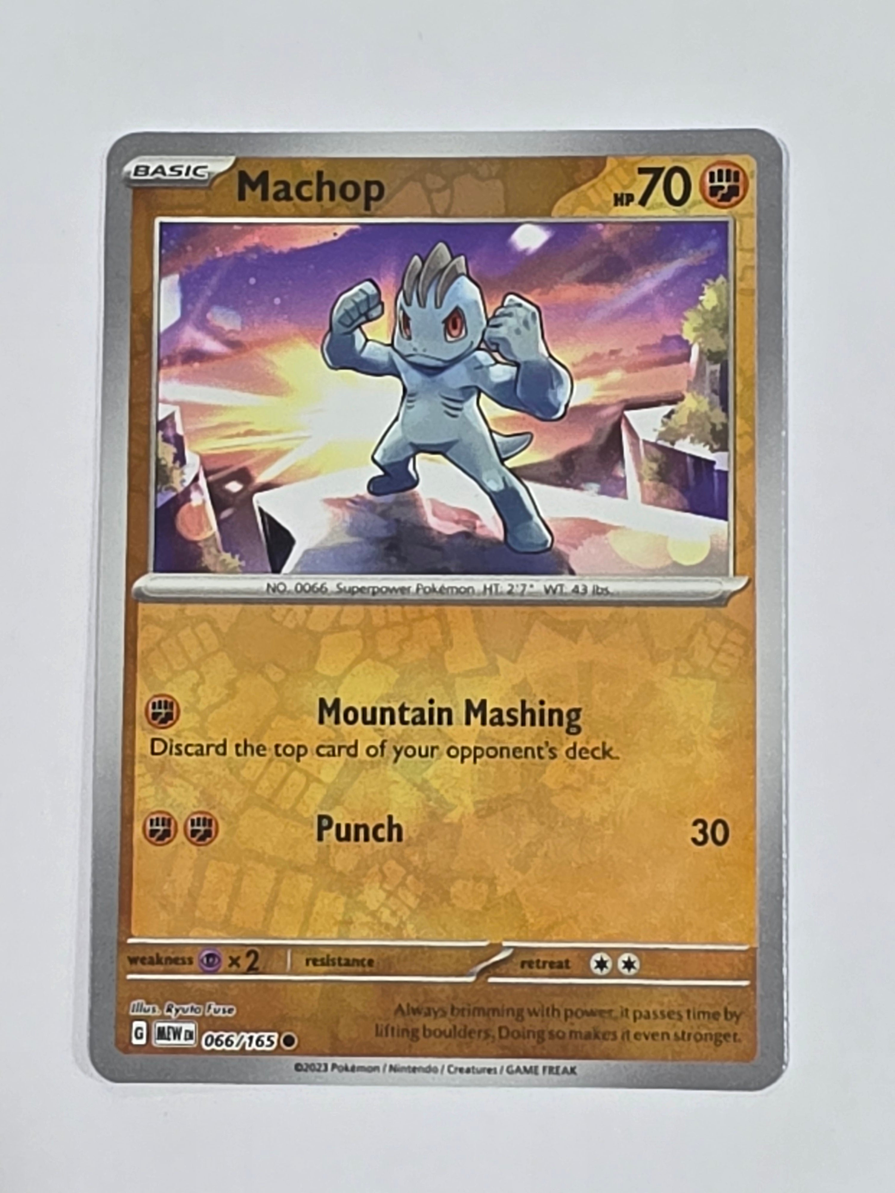 Pokemon TCG - Pokemon 151 - #066/165 - Reverse Holo - Machop - Common