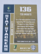 2024-25 LUXE Cricket - Stat Stackers - #SS07 - Megan Schutt - Australia Women's