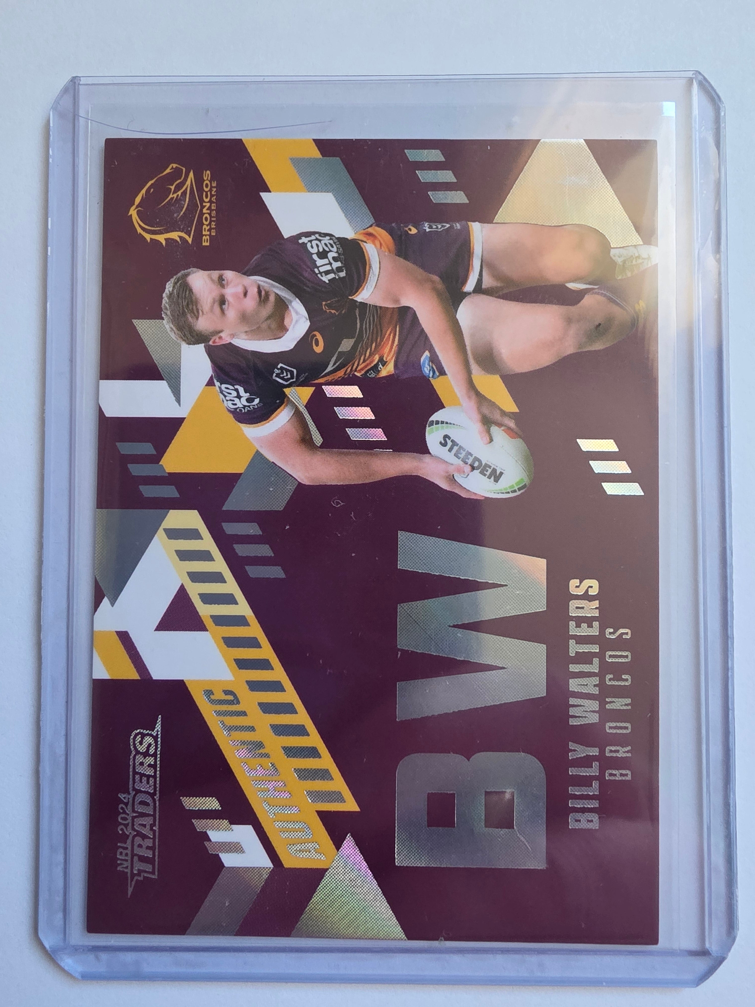 NRL 2024 Traders - Authentic Initials - #AI01 - Billy Walters-#166/212