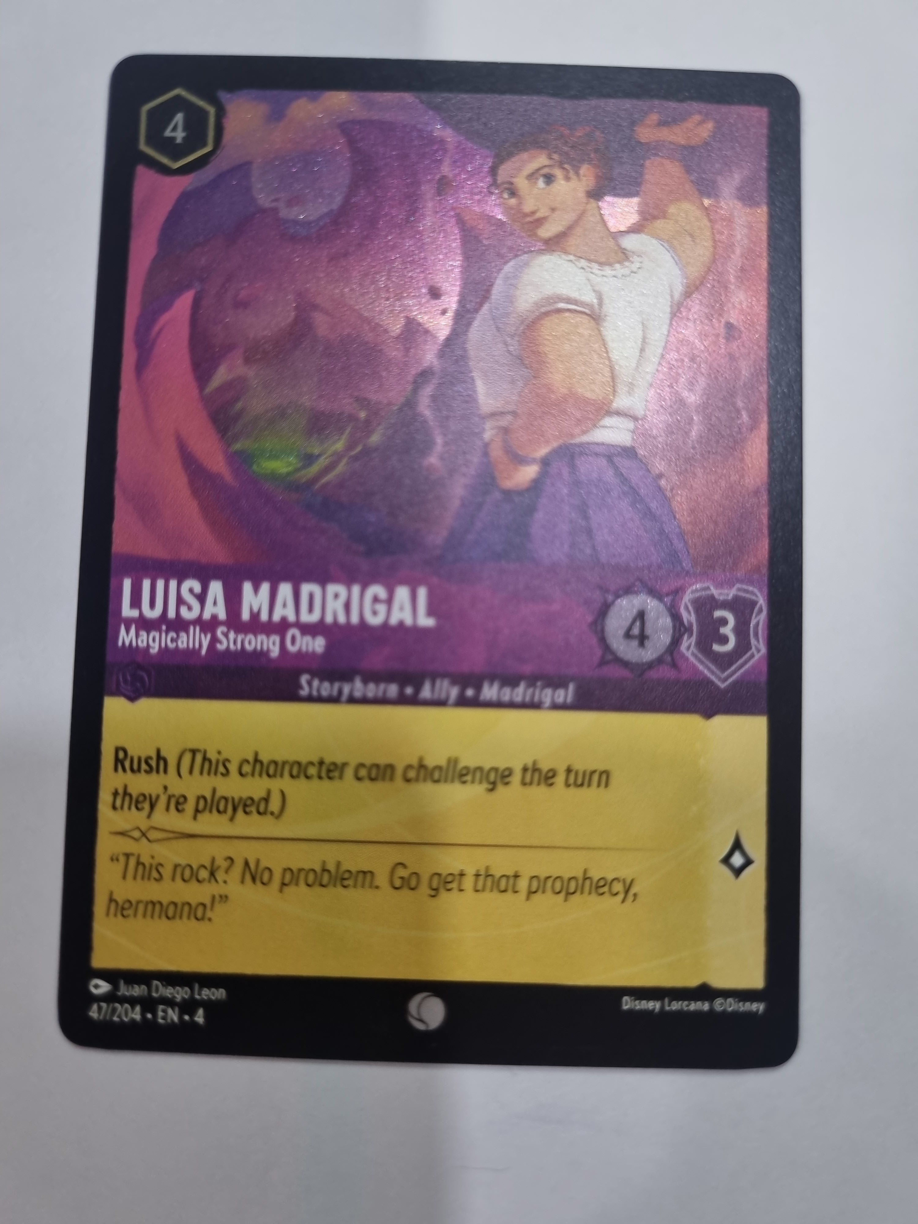 Ursula's Return - Coldfoil - Luisa Madrigal - Magically Strong One - 47/204 - Common