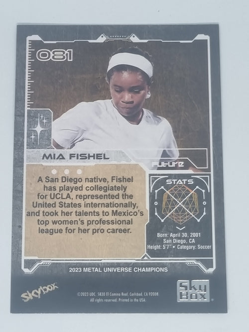 2023 Skybox Metal Universe Champions - #081 - Mia Fishel