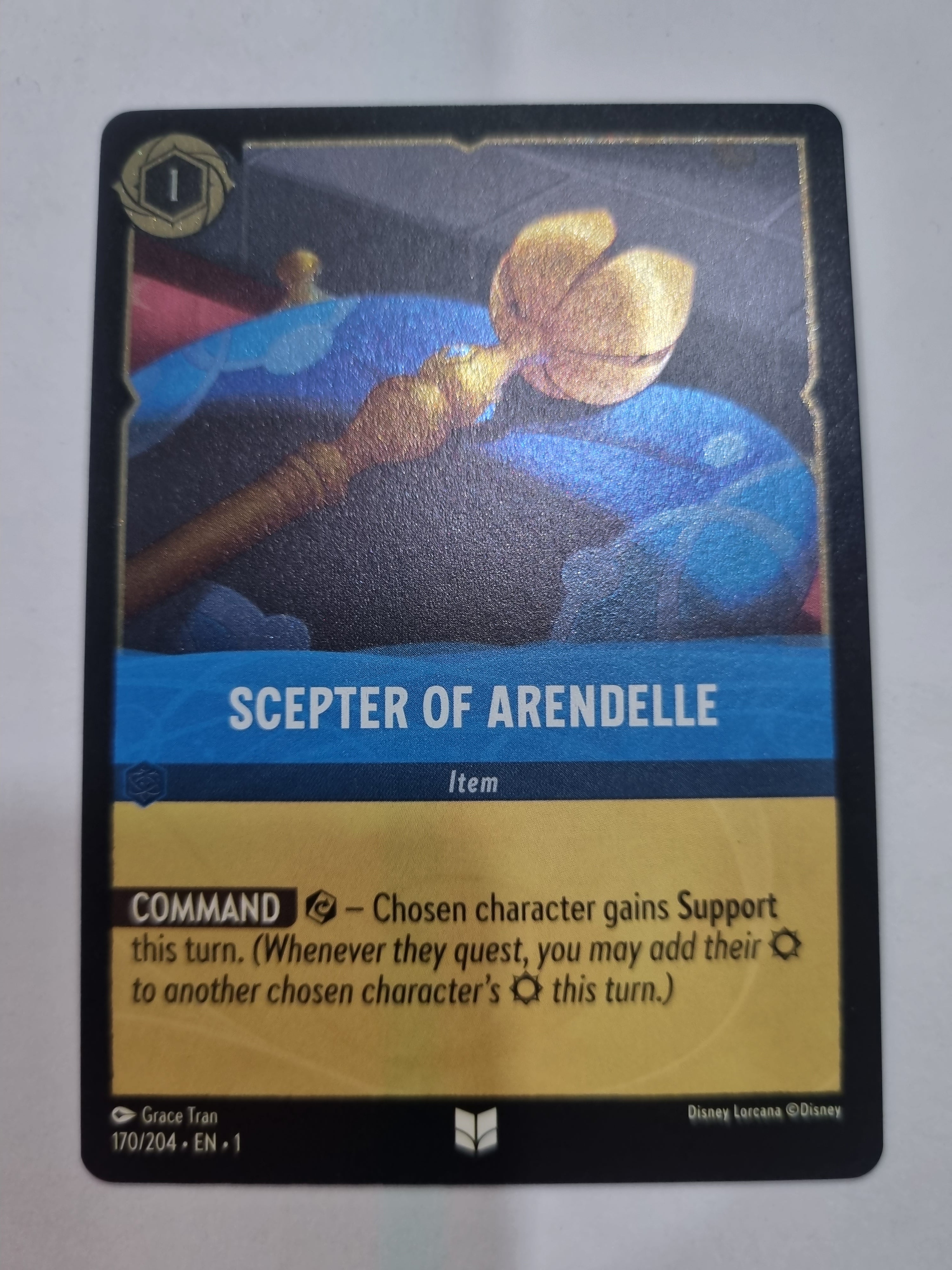 Lorcana - First Chapter - Coldfoil - Scepter Of Arendelle - 170/204 - Uncommon