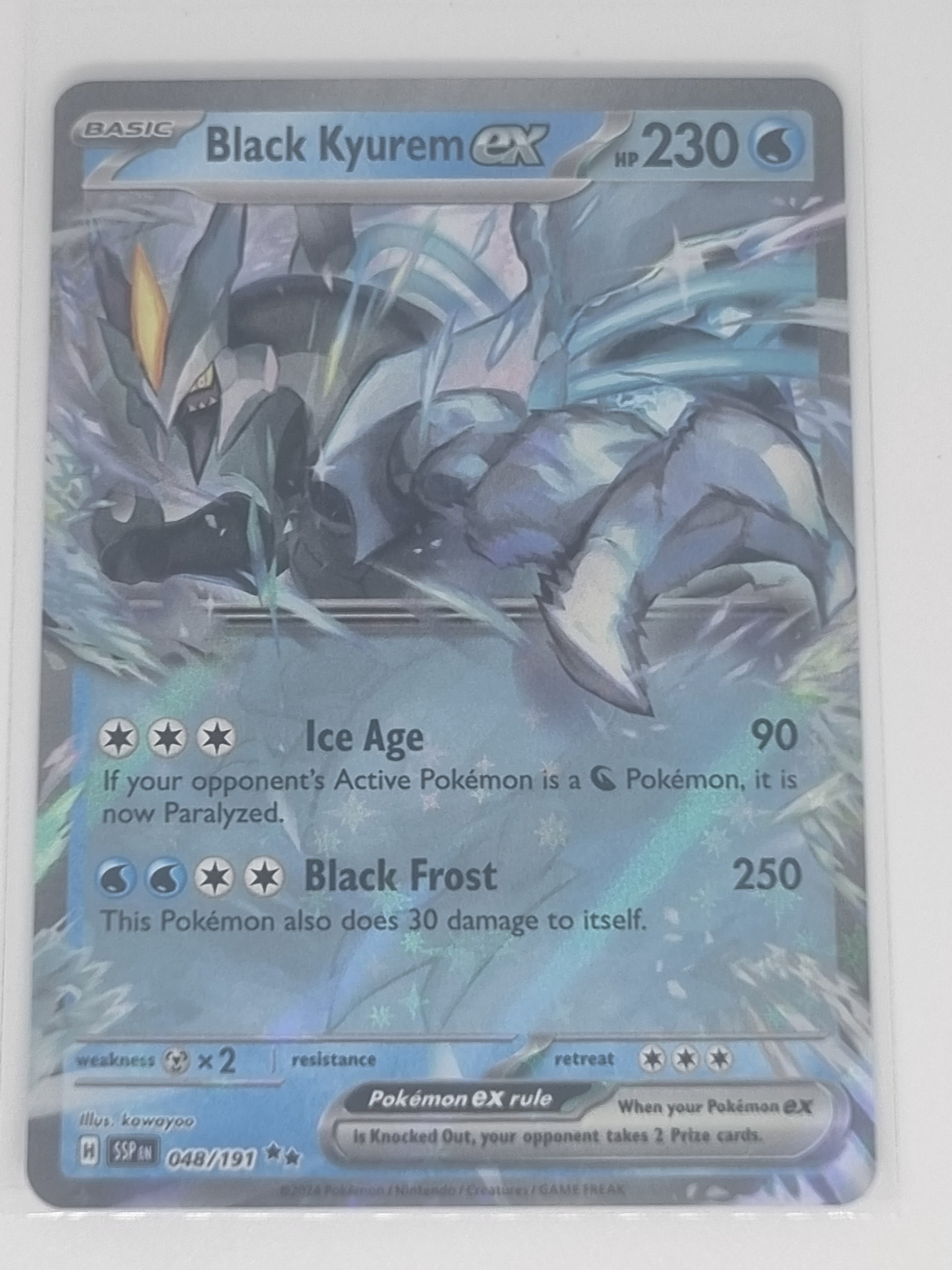 Pokemon TCG - Surging Sparks - #048/191 - Black Kyurem EX - Double Rare