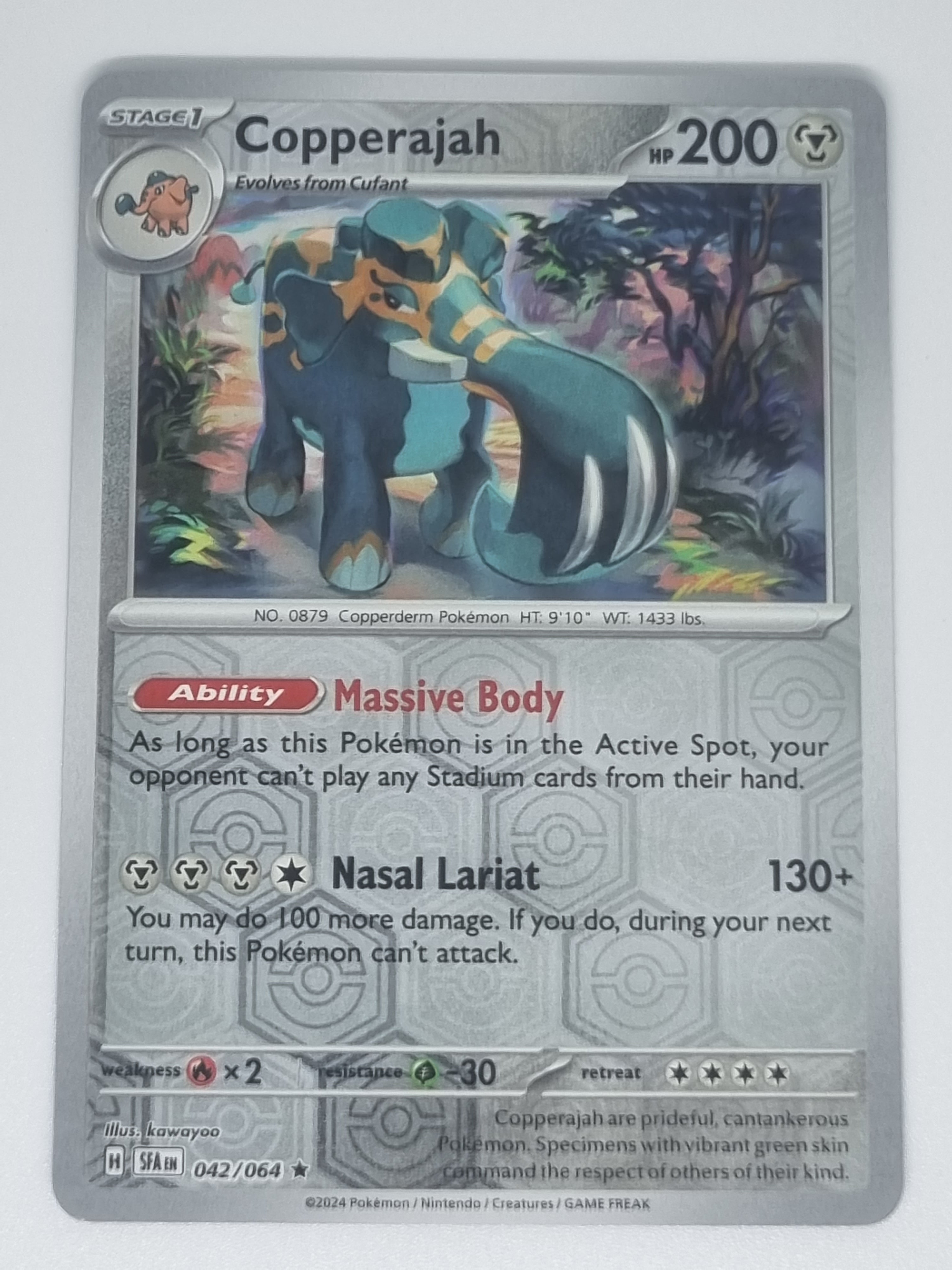 Pokemon TCG - Shrouded Fable - #042/064 - Copperajah - Reverse Holo - Rare