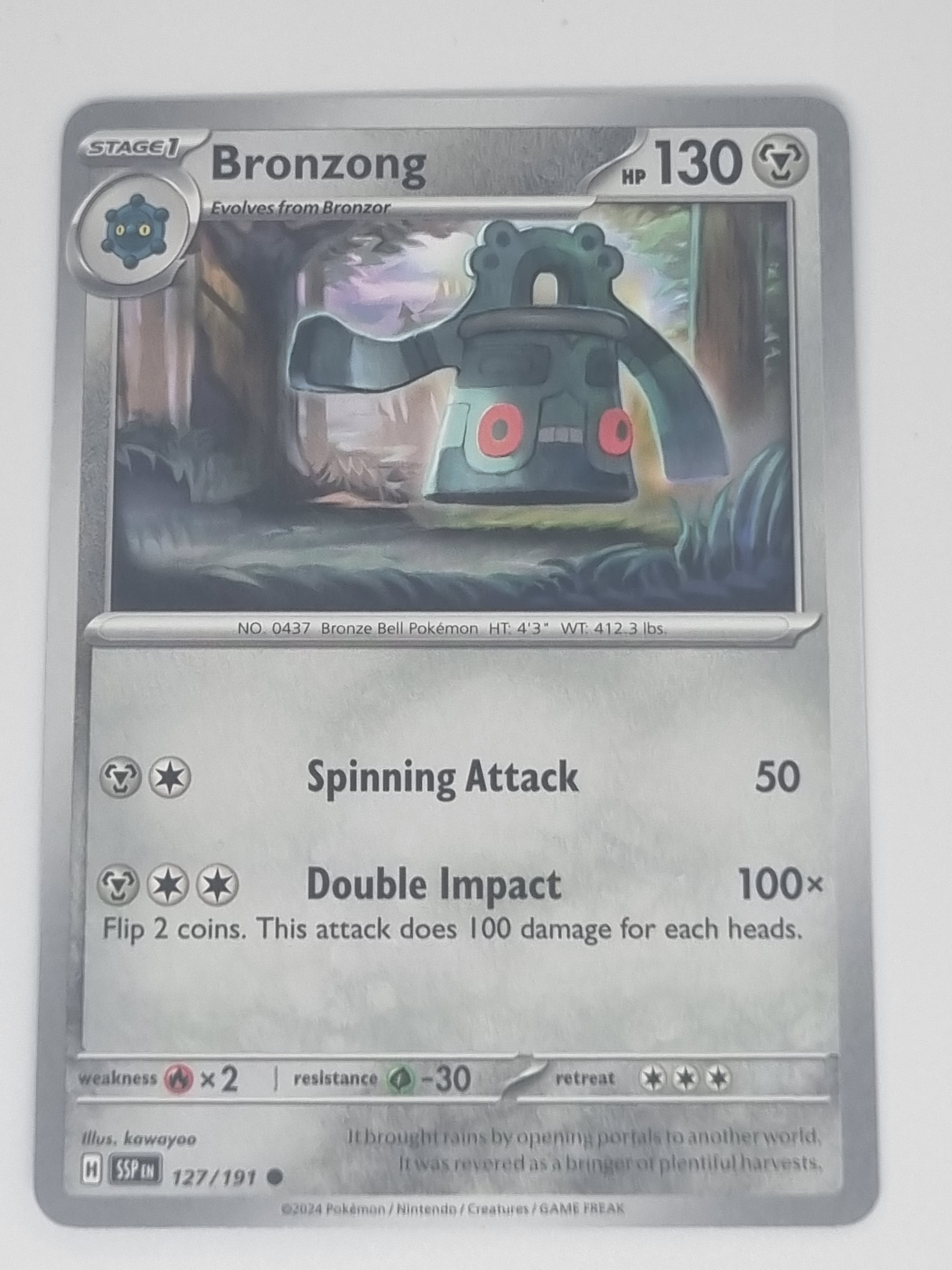 Pokemon TCG - Surging Sparks - #127/191 - Bronzong - Common
