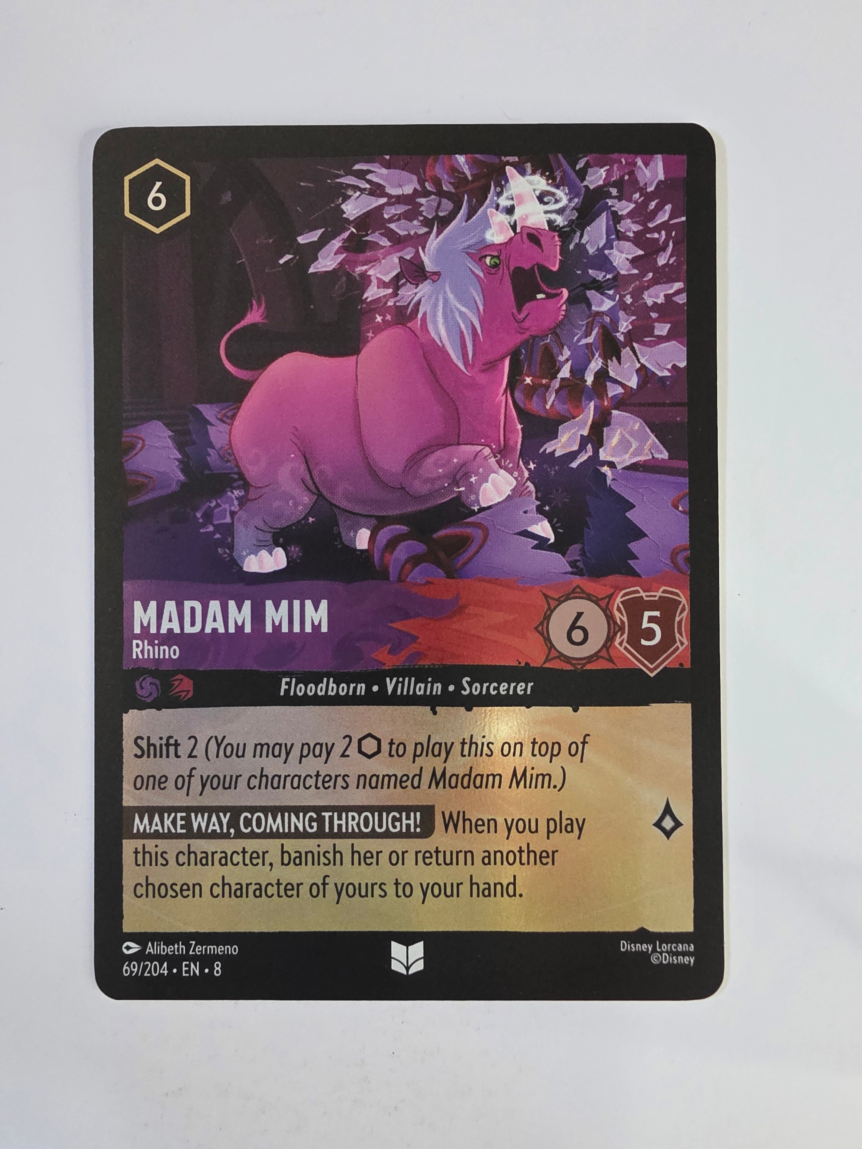 Disney Lorcana Reign of Jafar | Coldfoil | Madam Mim Rhino | #069 | Uncommon