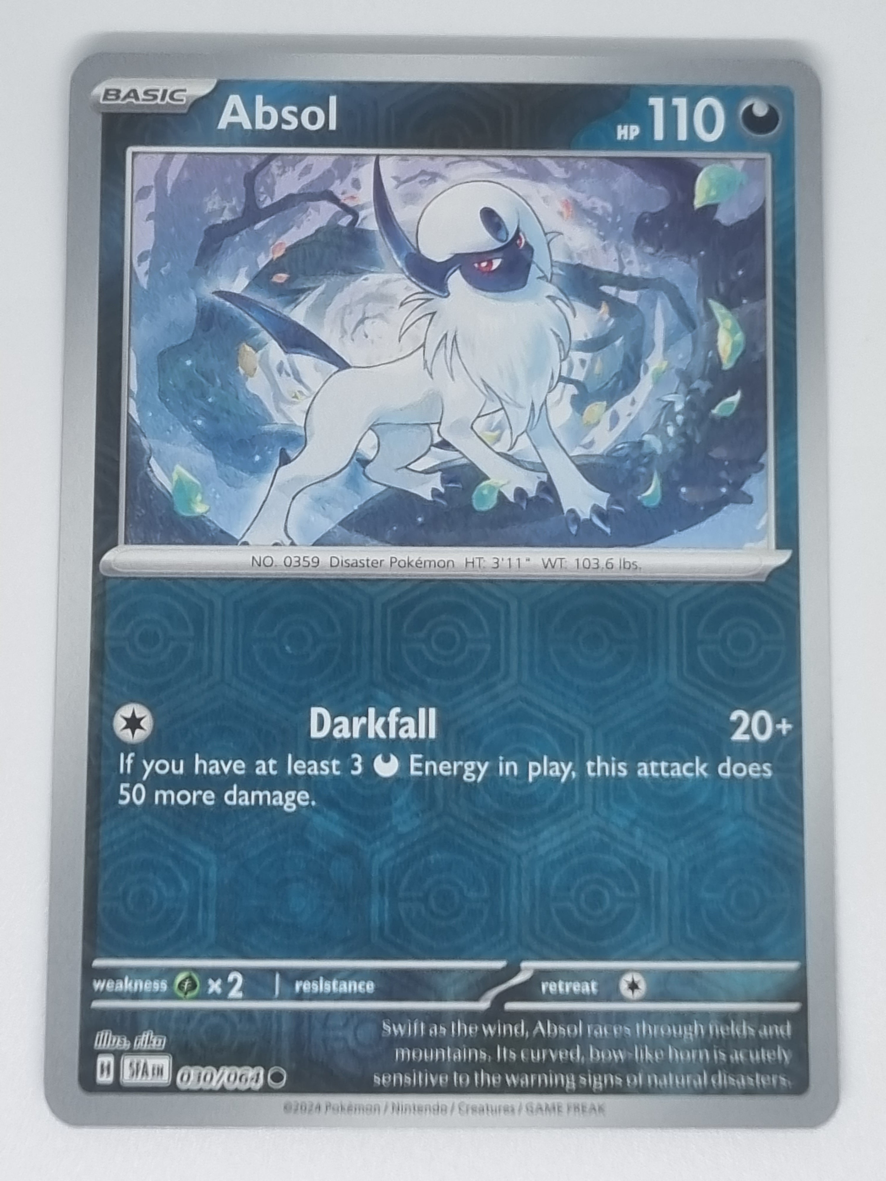 Pokemon TCG - Shrouded Fable - #030/064 - Absol - Reverse Holo - Common