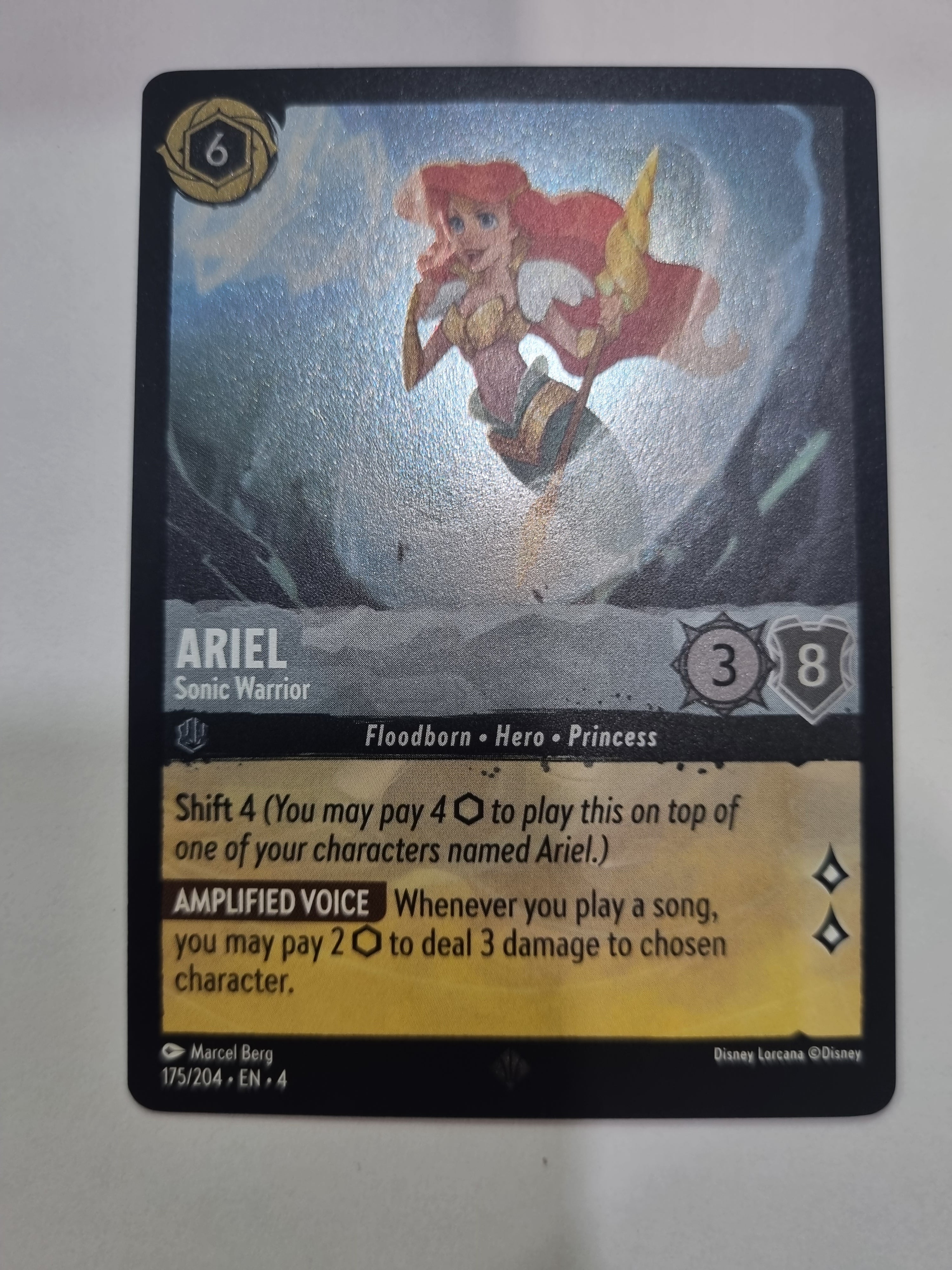Ursula's Return - Coldfoil - Ariel - Sonic Warrior - 175/204 - Super Rare