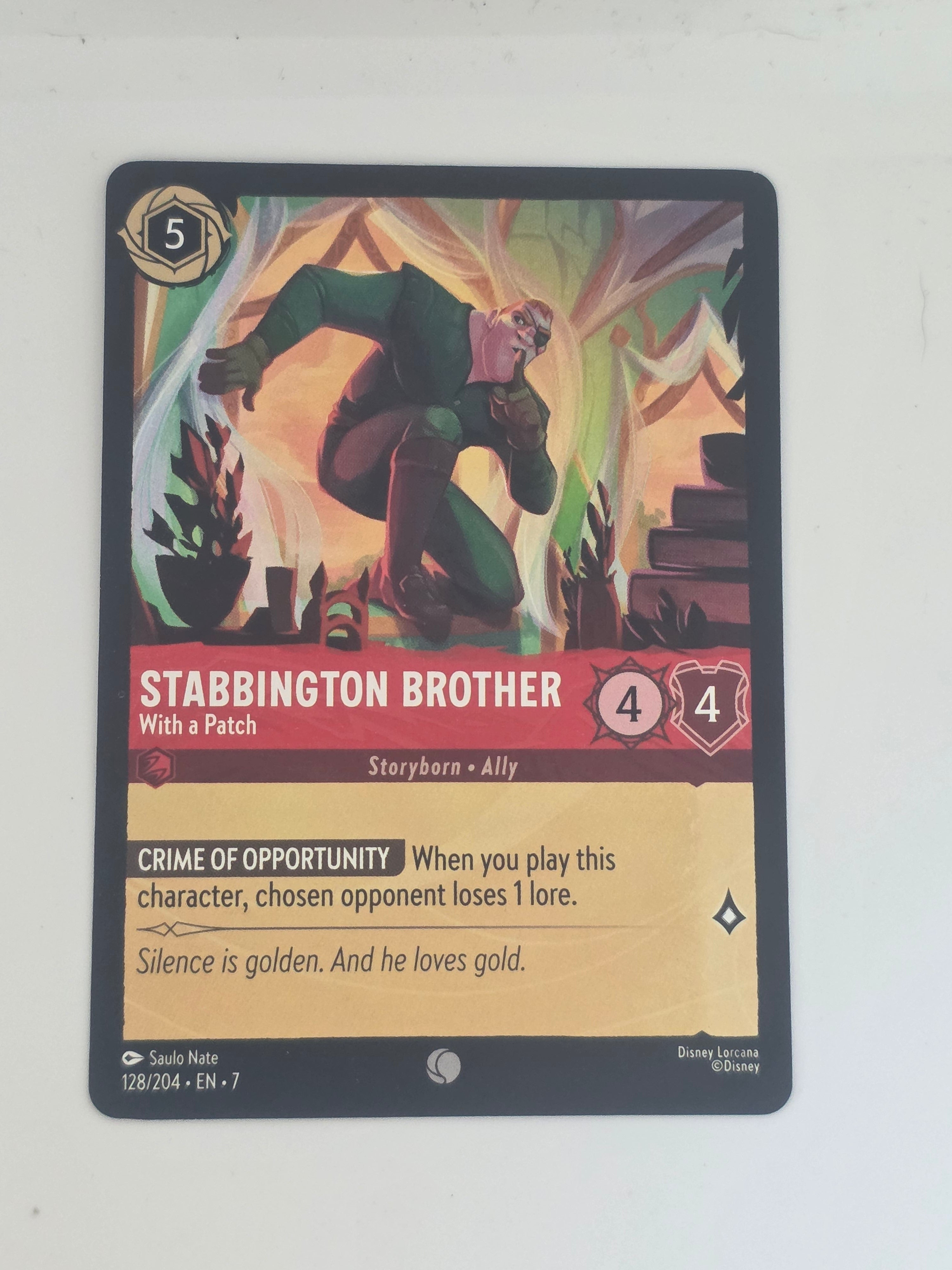Lorcana | Archazia's Island #128/204 Stabbington Brother - With a Patch | Common