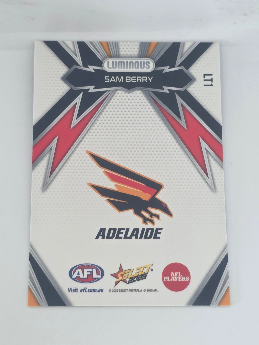 AFL Footy Stars 2025 | Luminous Thunderbolt | #LT1 | S. Berry | Adelaide Crows