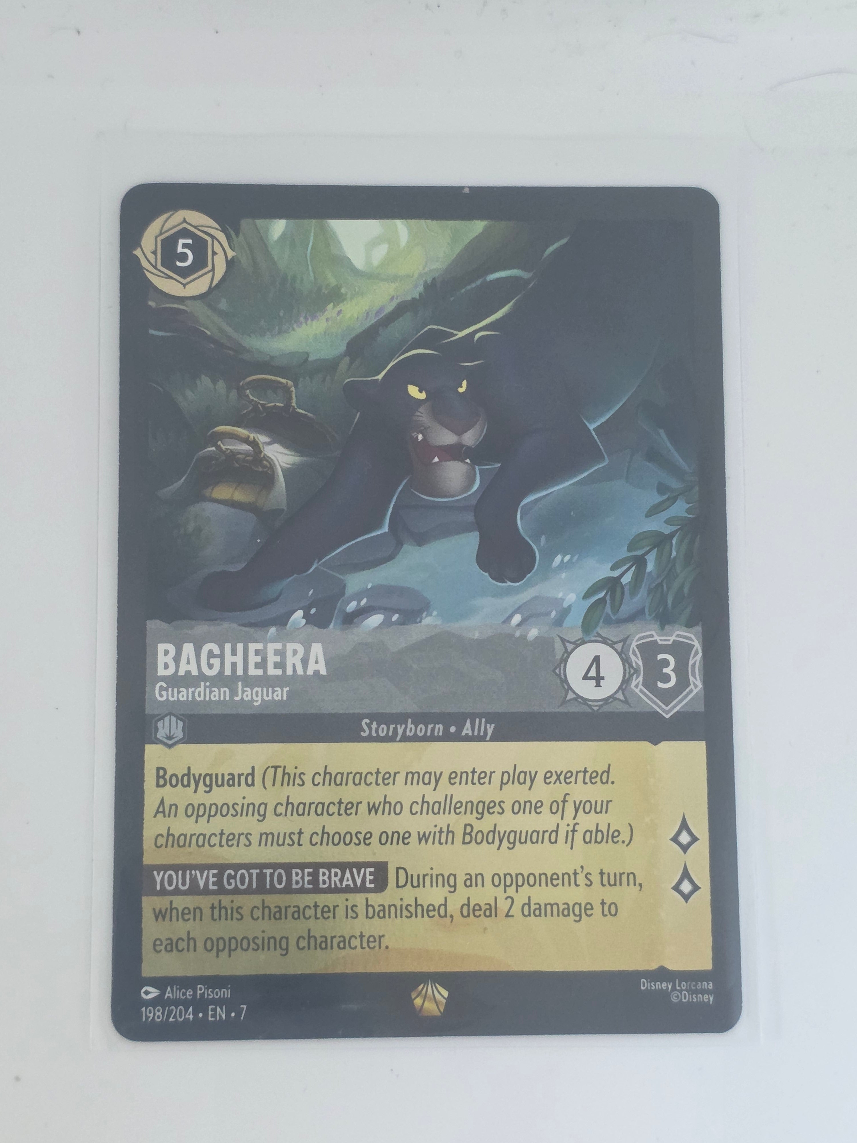 Lorcana | Archazia's Island COLDFOIL #198/204 Bagheera Feline Guardian Legendary