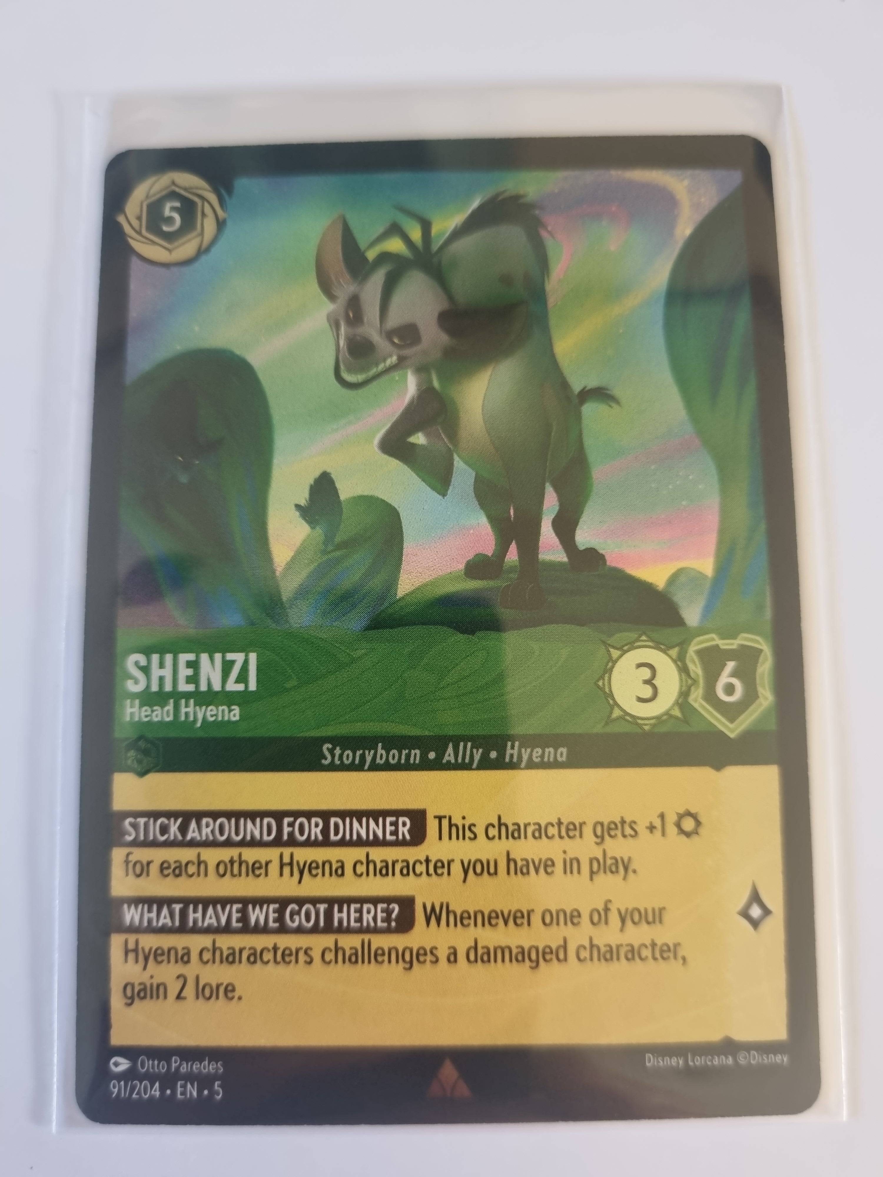 Shimmering Skies - Coldfoil - Shenzi - Head Hyena - 91/204 - Rare