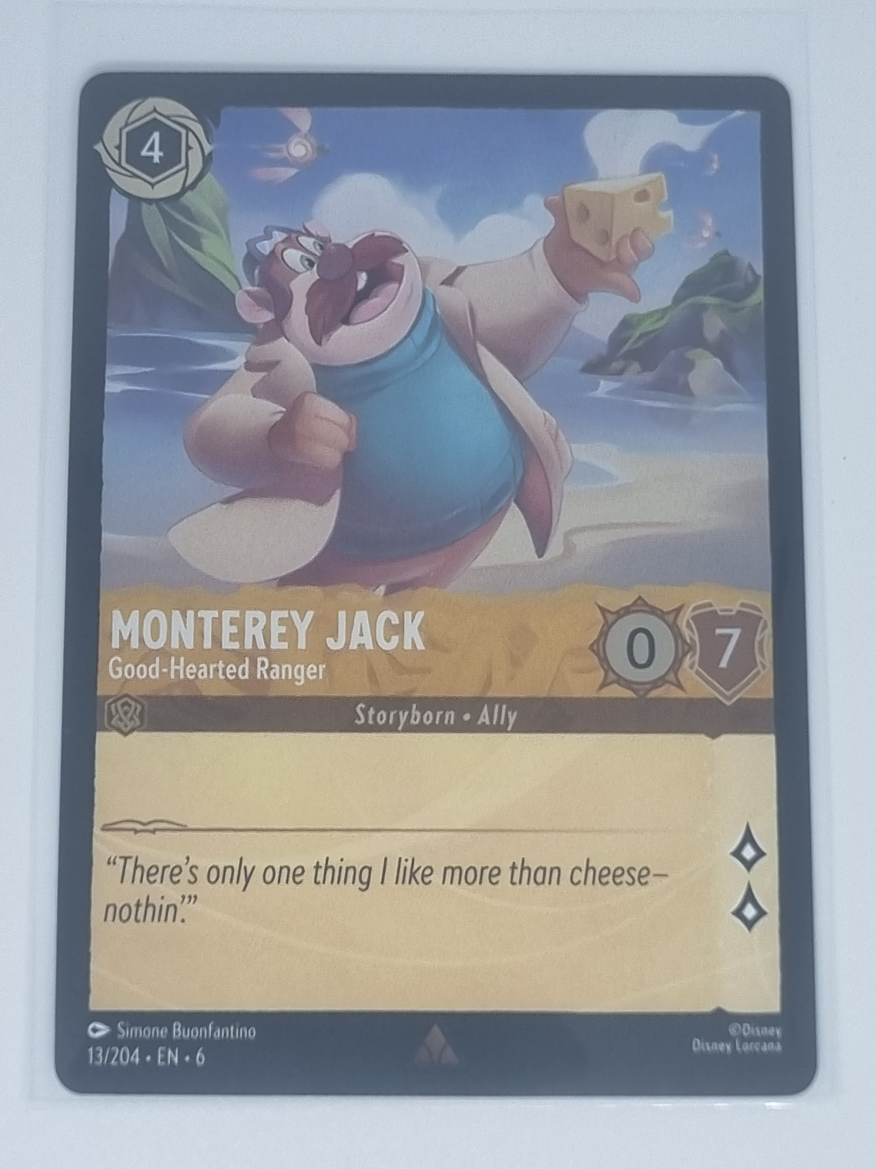 Lorcana Azurite Sea - COLDFOIL Monterey Jack - Good-Hearted Ranger #13/204 Rare