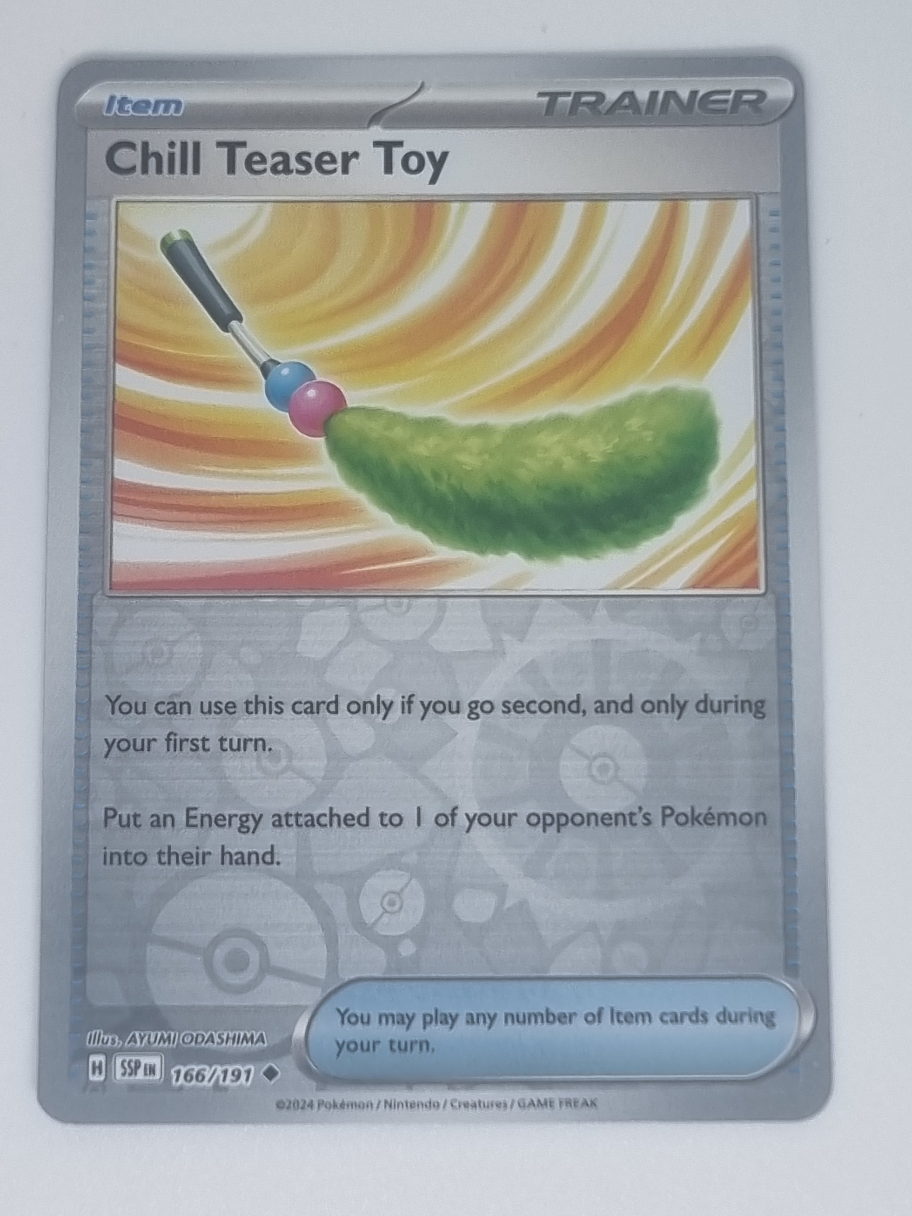 Pokemon TCG - Surging Sparks - #166/191 - Reverse Holo Chill Teaser Toy Uncommon