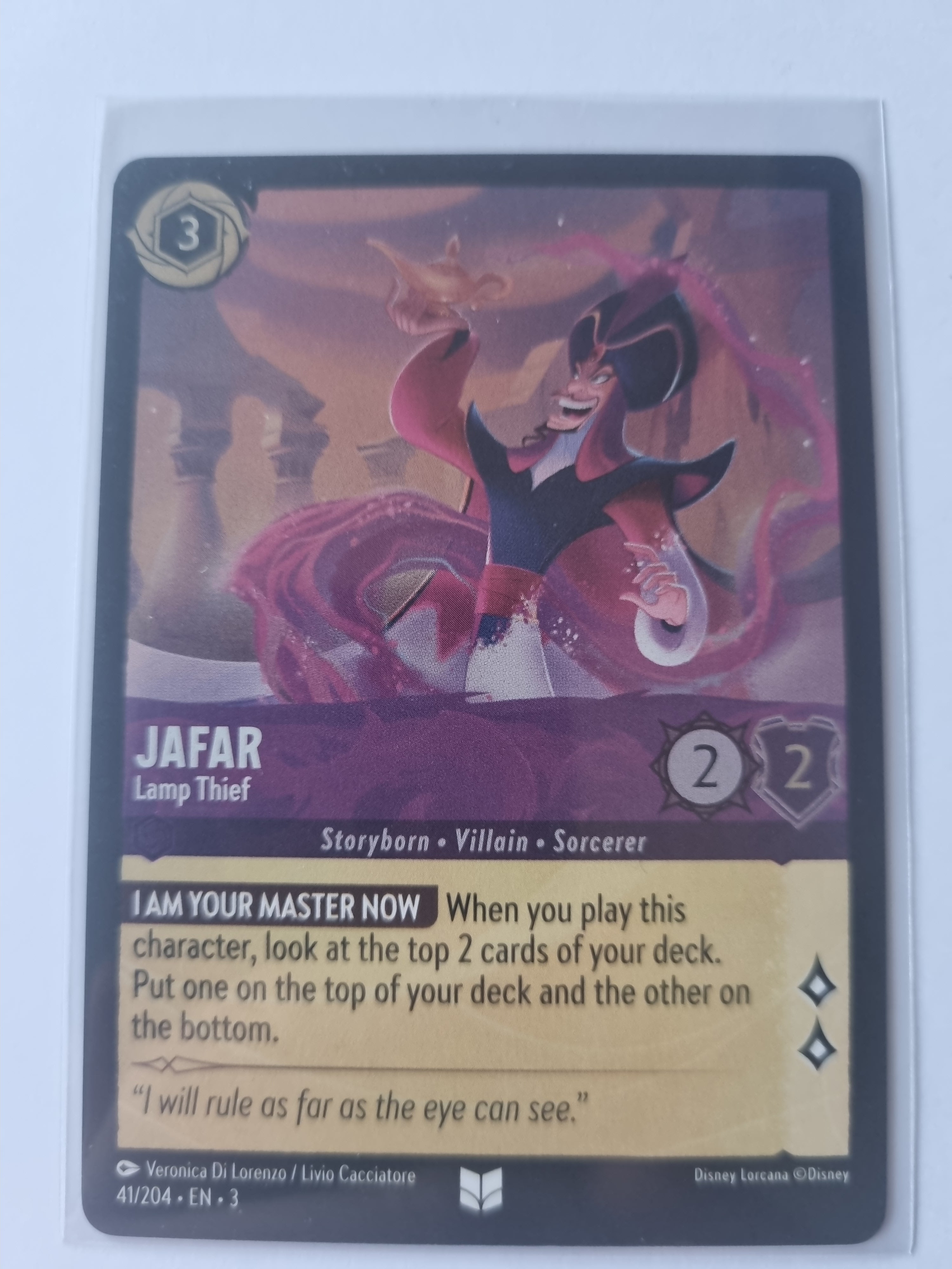 Into the Inklands - Coldfoil - Jafar - Lamp Thief - 041/204 - Uncommon