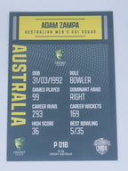 2024-25 LUXE Cricket Traders - Parallel - #P018 - Adam Zampa - Aust ODI