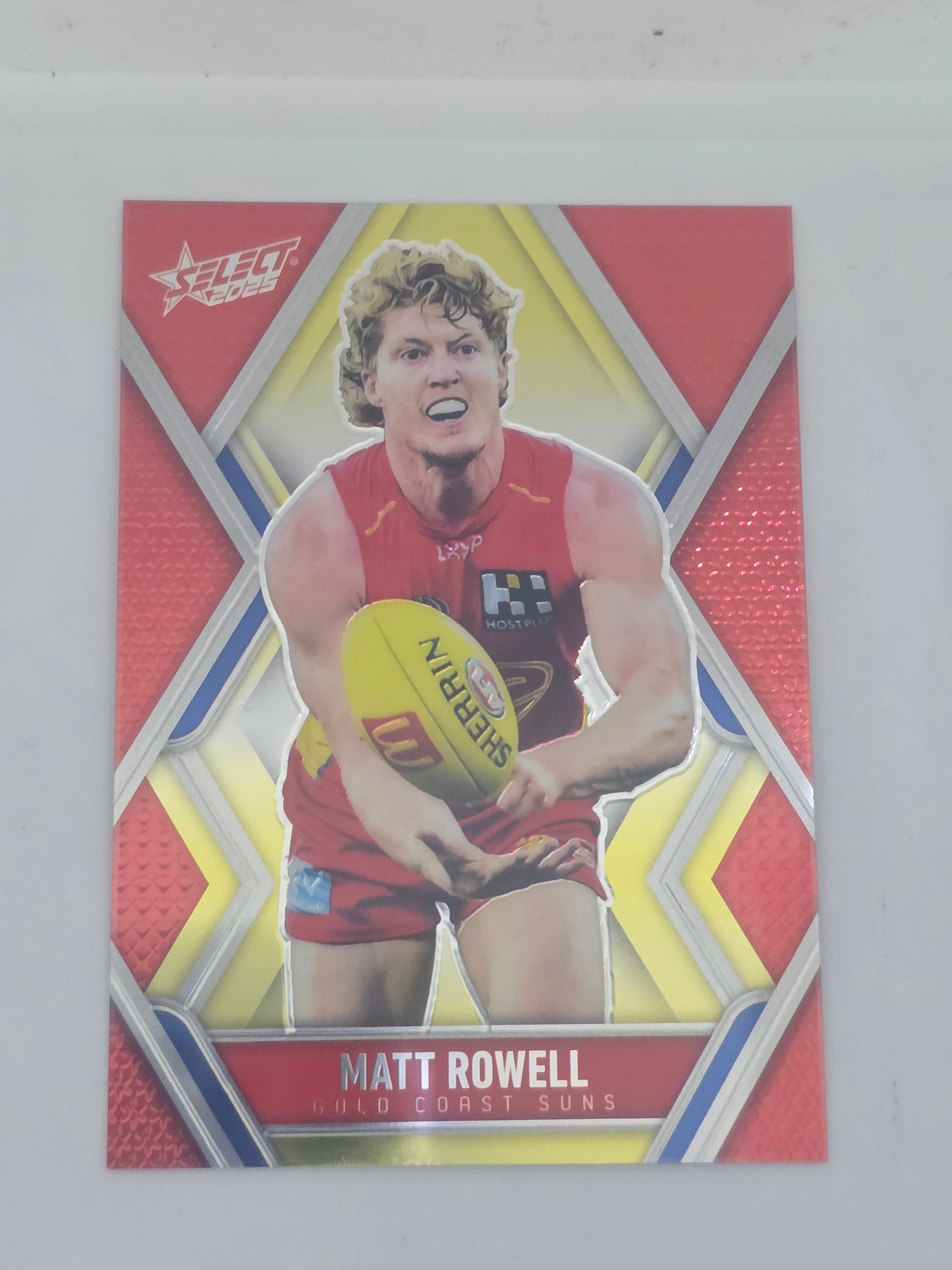 AFL Footy Stars 2025 | Luminous Base | #L97 | M. Rowell | Gold Coast Suns