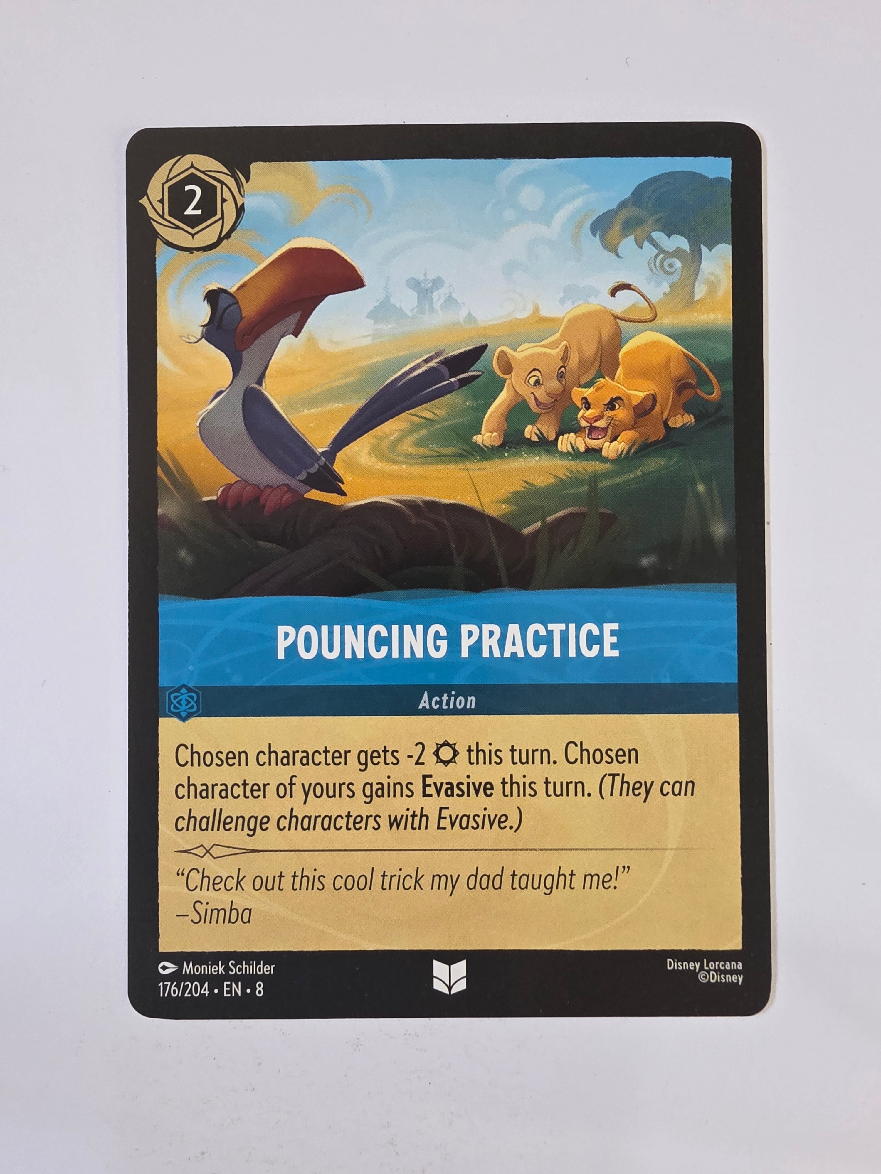 Disney Lorcana Reign of Jafar | Pouncing Practice | #176 | Uncommon