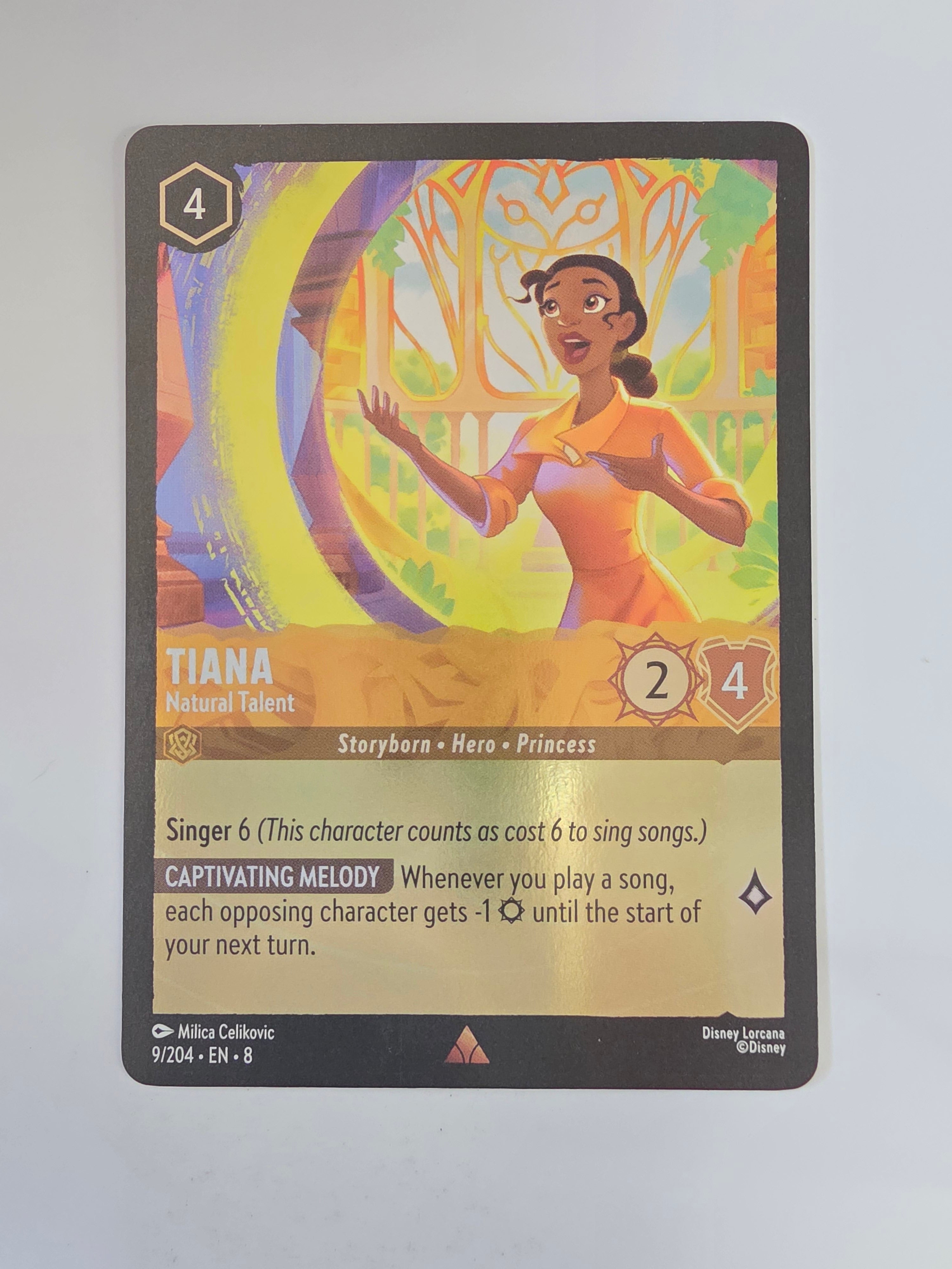 Disney Lorcana Reign of Jafar | Coldfoil | Tiana Natural Talent | #009 | Rare