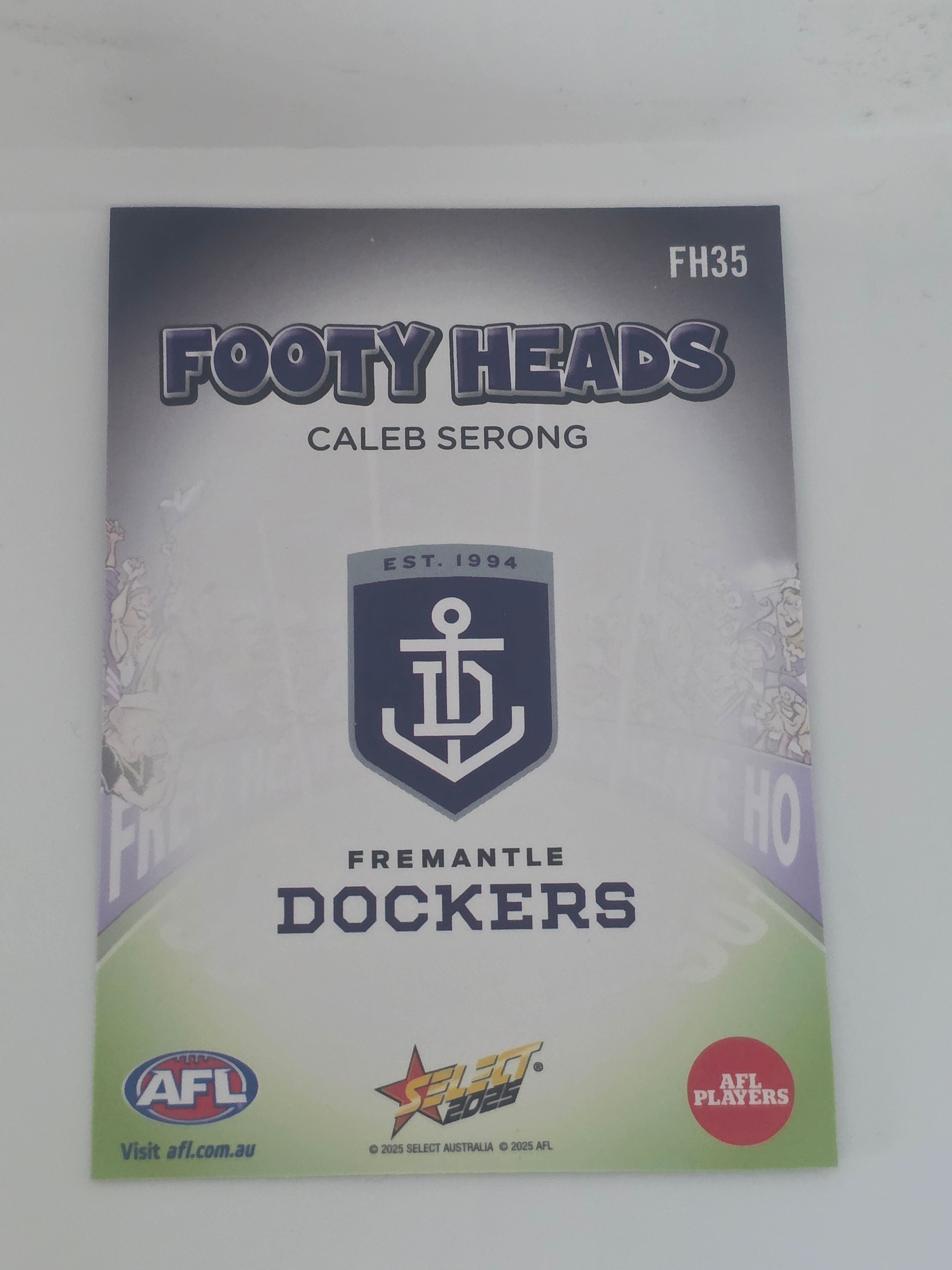 AFL Footy Stars 2025 | Footy Heads | #FH35 | C. Serong | Fremantle