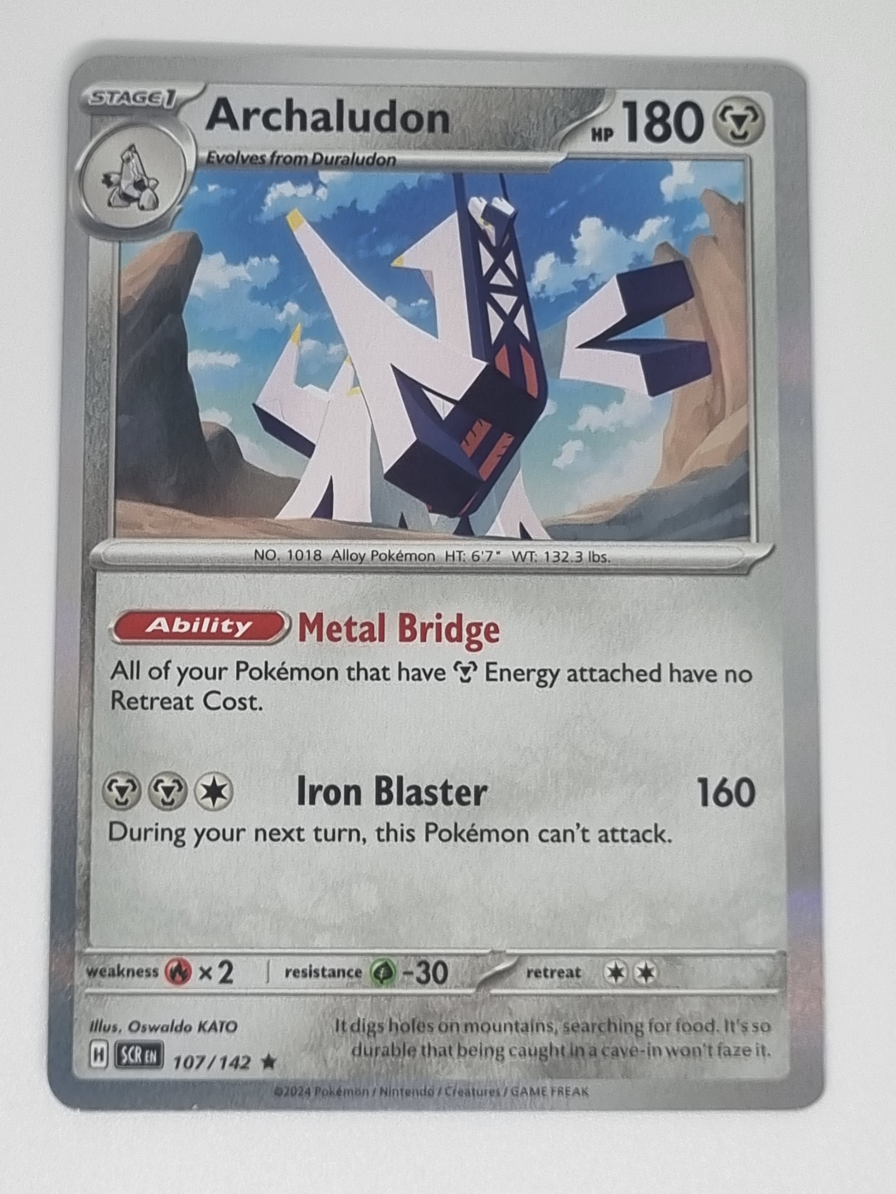 Pokemon TCG - Stellar Crown - #107/142 - Archaludon - Rare