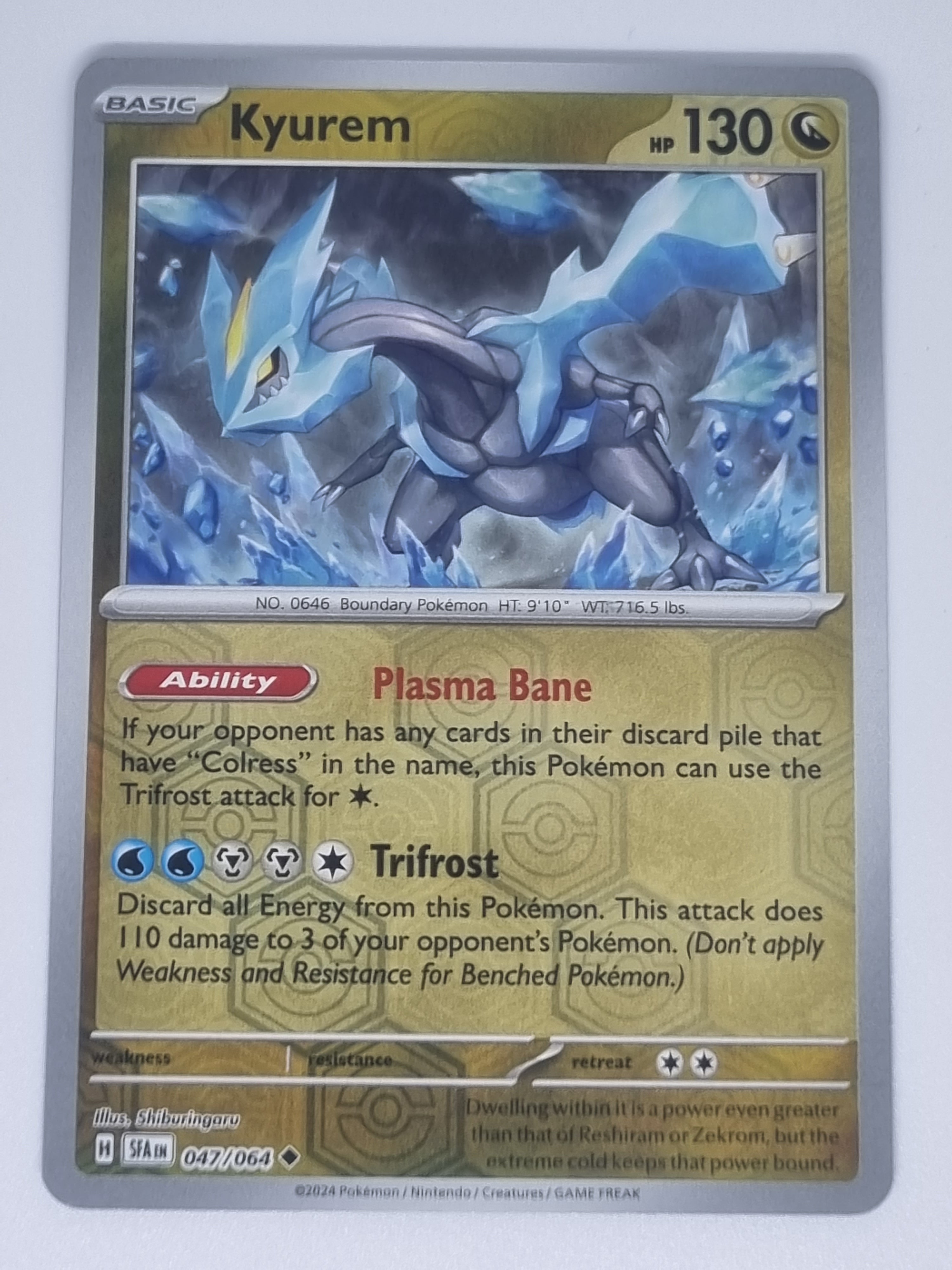 Pokemon TCG - Shrouded Fable - #047/064 - Kyurem - Reverse Holo - Uncommon