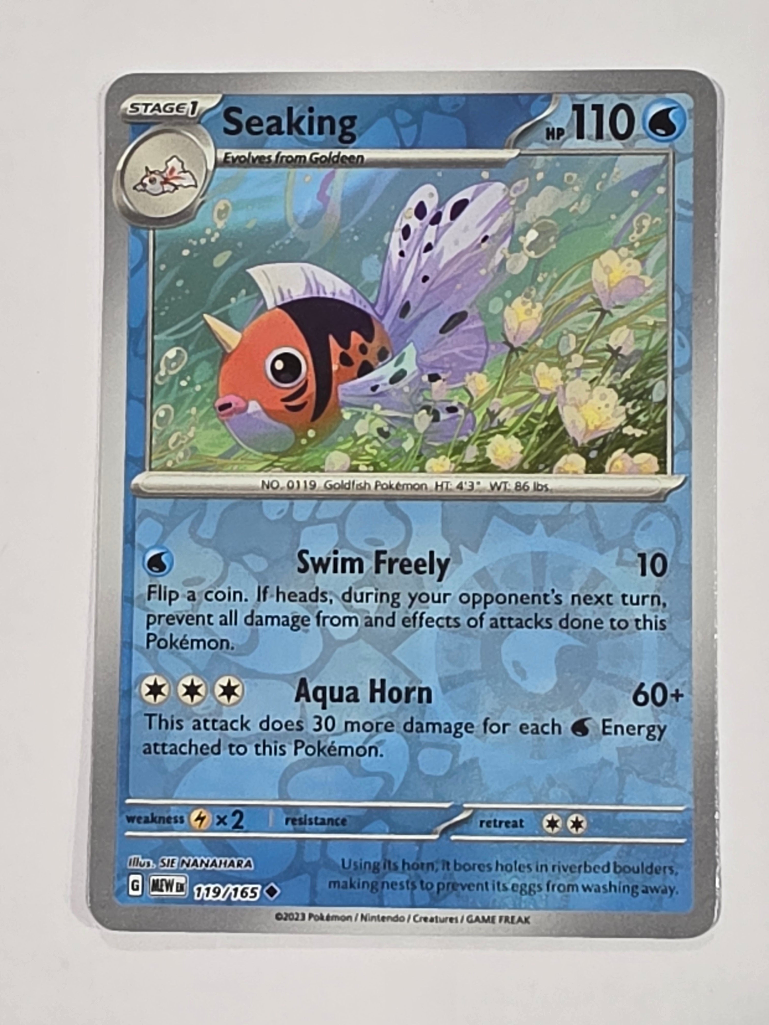 Pokemon TCG - Pokemon 151 - #119/165 - Reverse Holo - Seaking - Uncommon