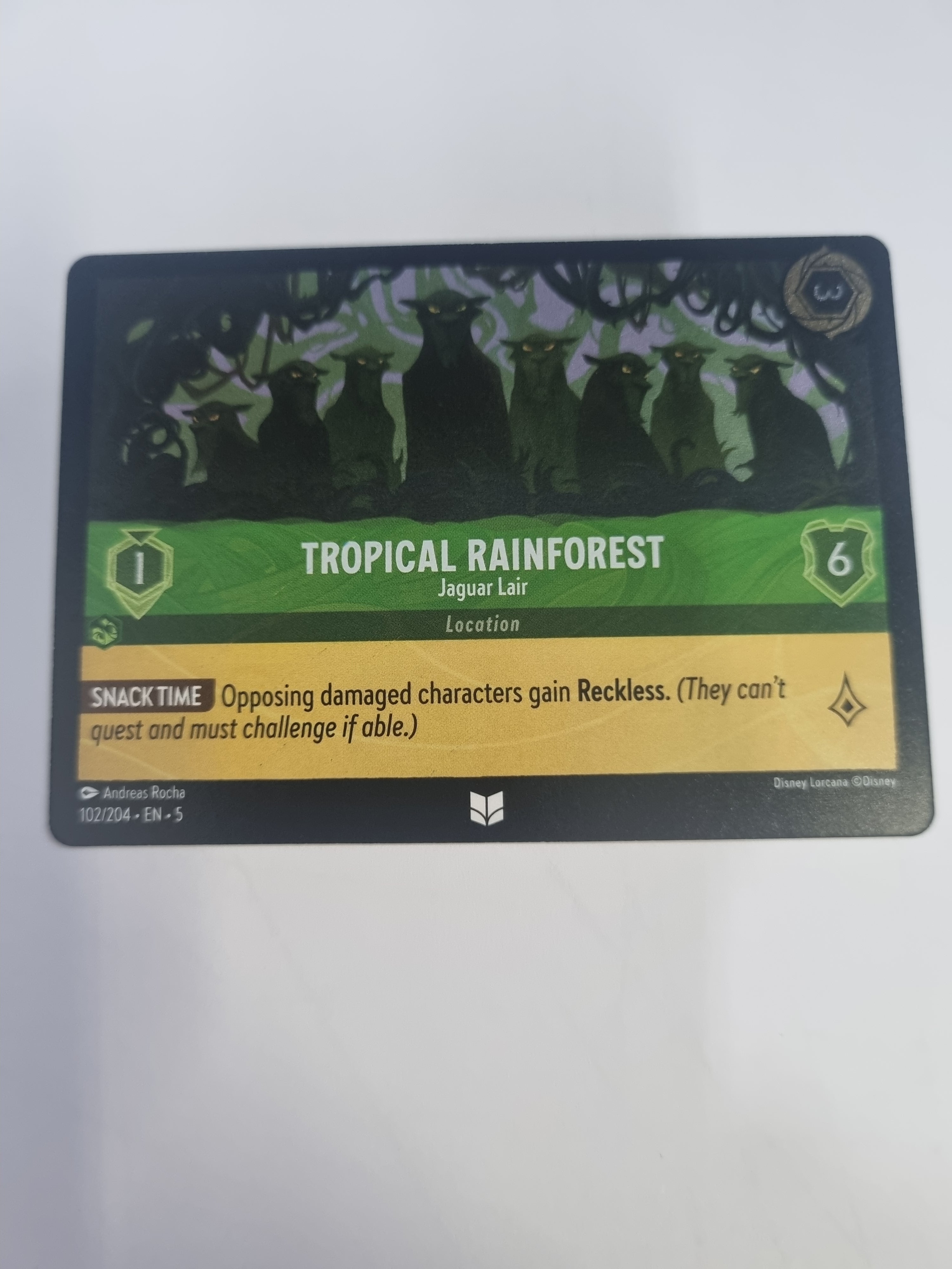 Shimmering Skies - Coldfoil - Tropical Rainforest - Jaguar Lair - 102/204 - Uncommon