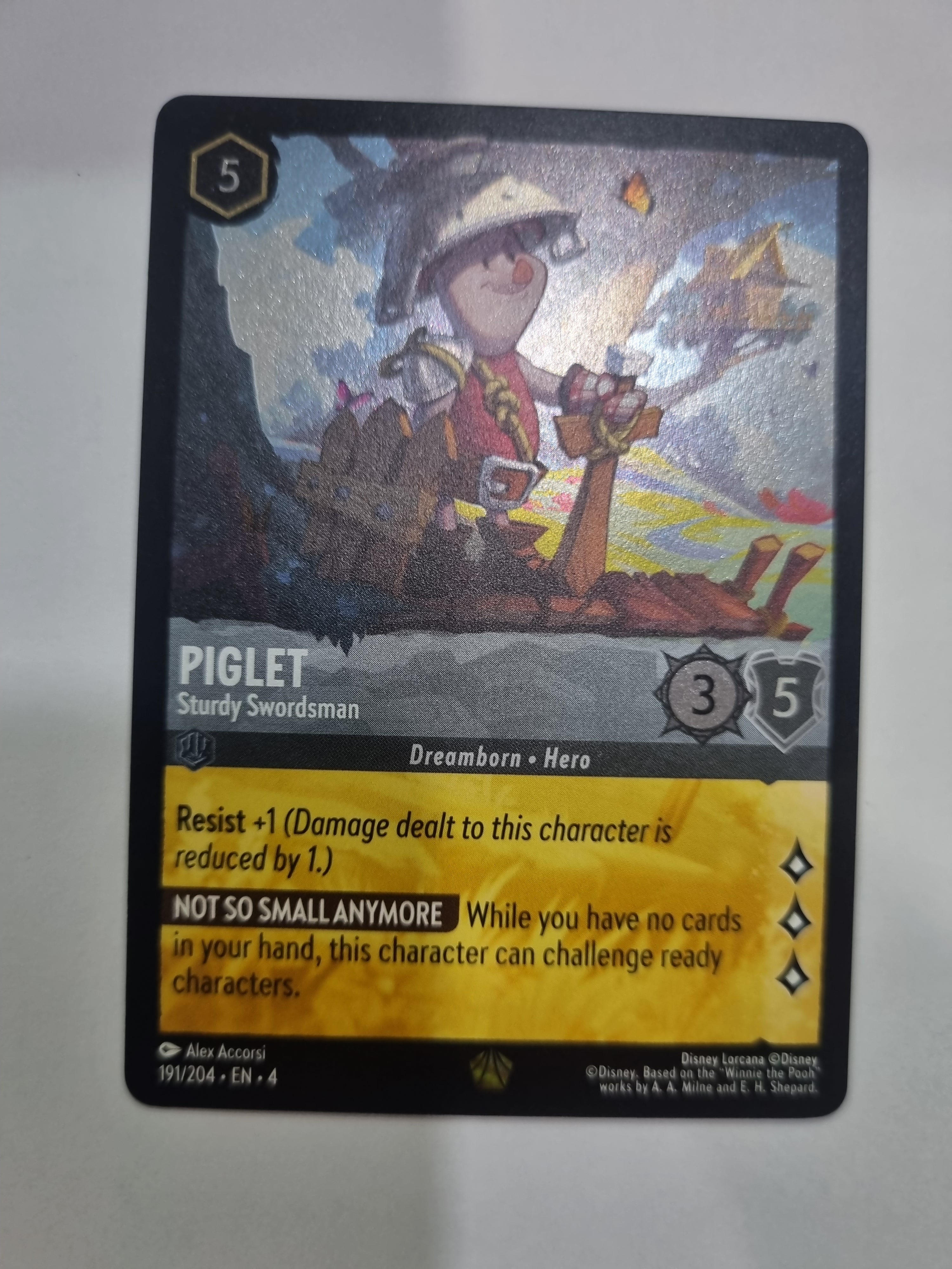Ursula's Return - Coldfoil - Piglet - Sturdy Swordsman - 191/204 - Legendary