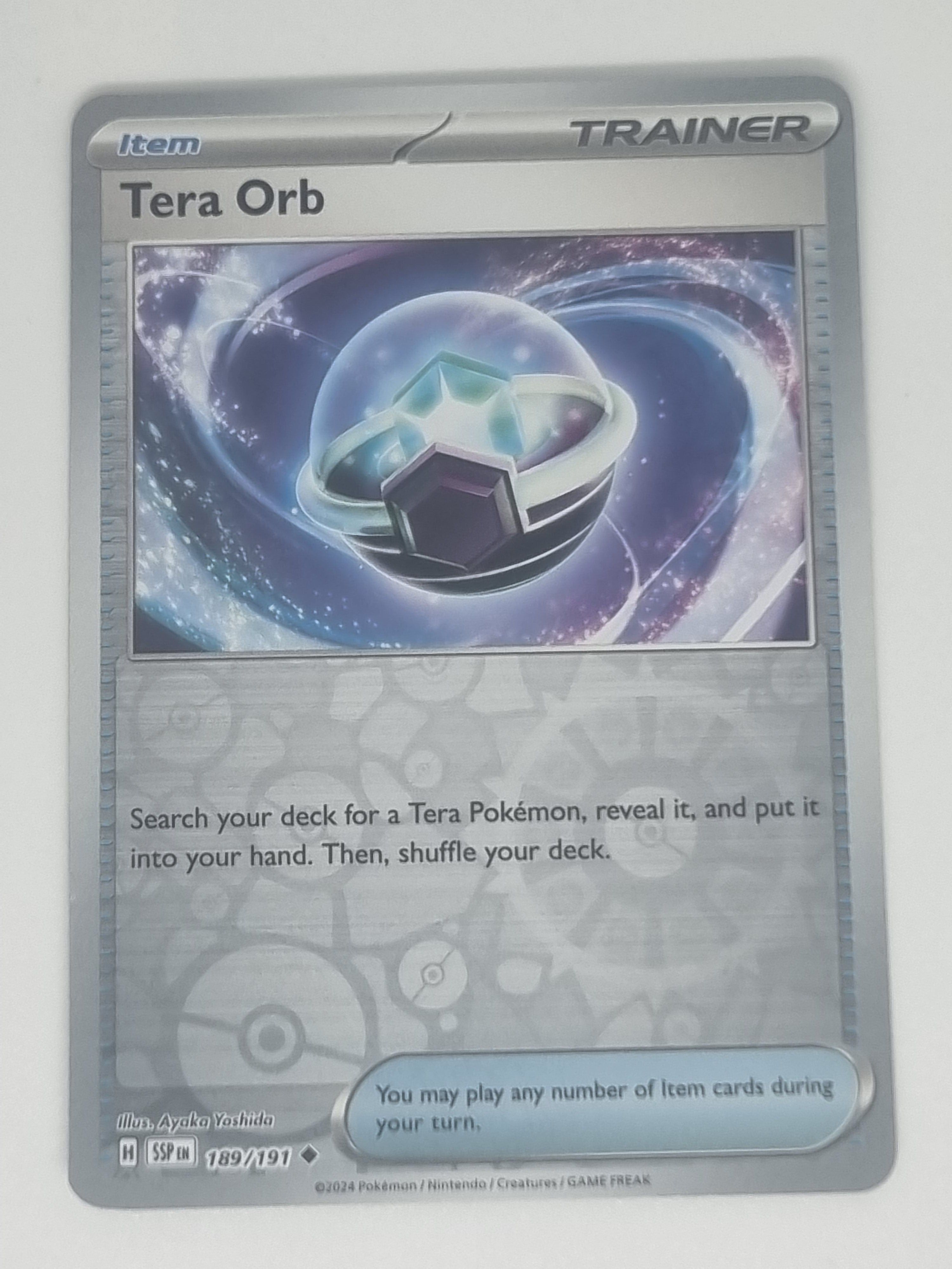 Pokemon TCG - Surging Sparks - #189/191 - Reverse Holo - Tera Orb - Uncommon