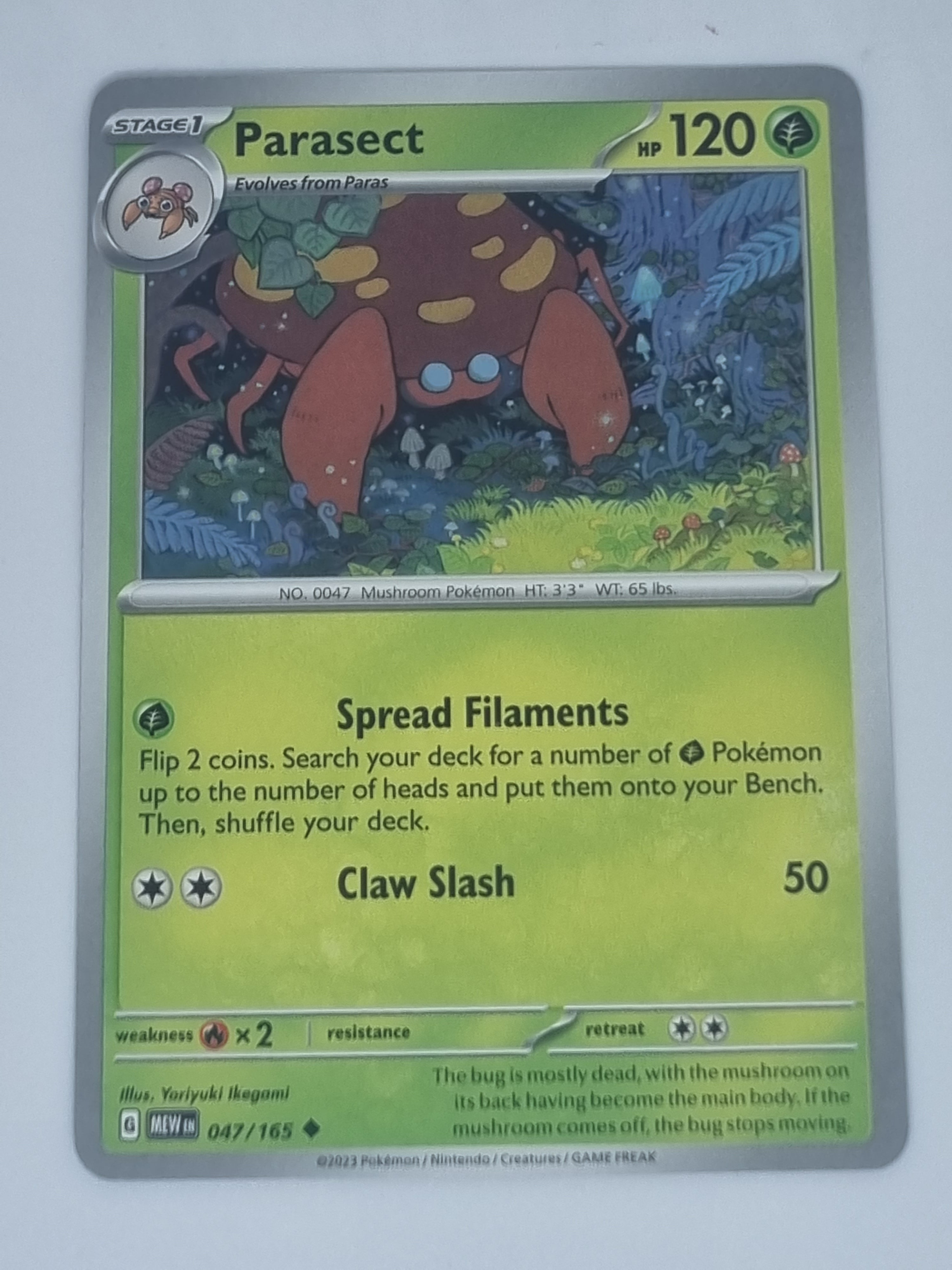 Pokemon TCG - Pokemon 151 - #047/165 - Parasect - Uncommon