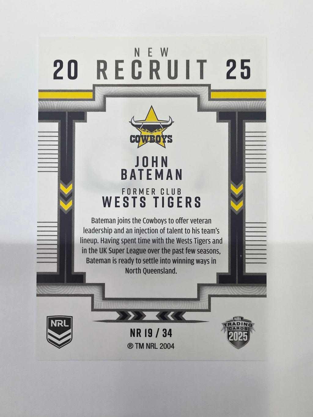 NRL 2025 Elite | New Recruits | #NR19 | John Bateman | Cowboys