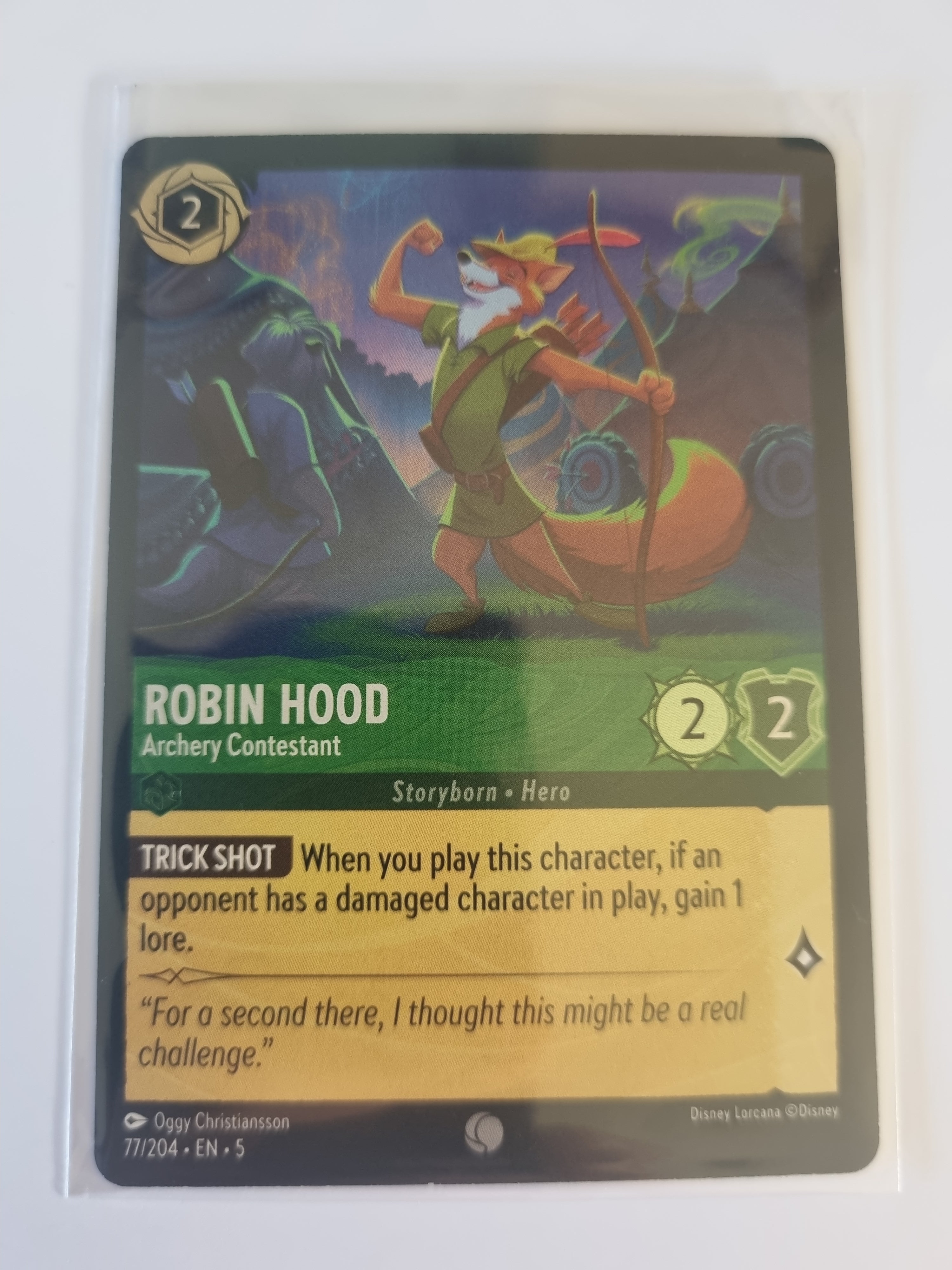 Shimmering Skies - Coldfoil - Robin Hood - Archery Competitor - 77/204 - Common